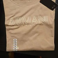 [S] ARMANI EXCHANGE LOGO LETTERING PRINT T-SHIRT,BROWN, 7VYT29-YJG3Z-0748 [FINAL SALE] (SAX252)