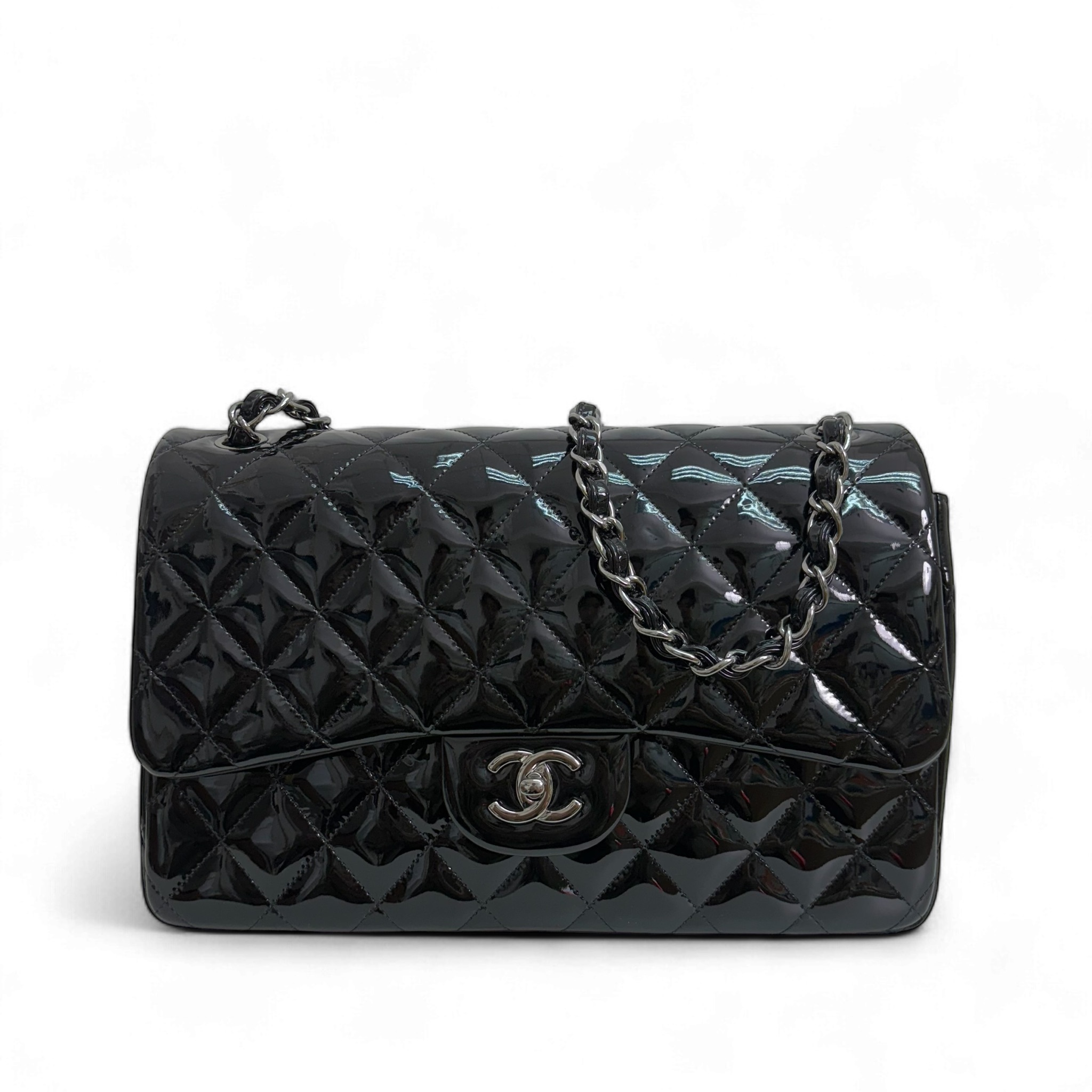 Chanel Classic Flap Jumbo Bag - Black / Shw