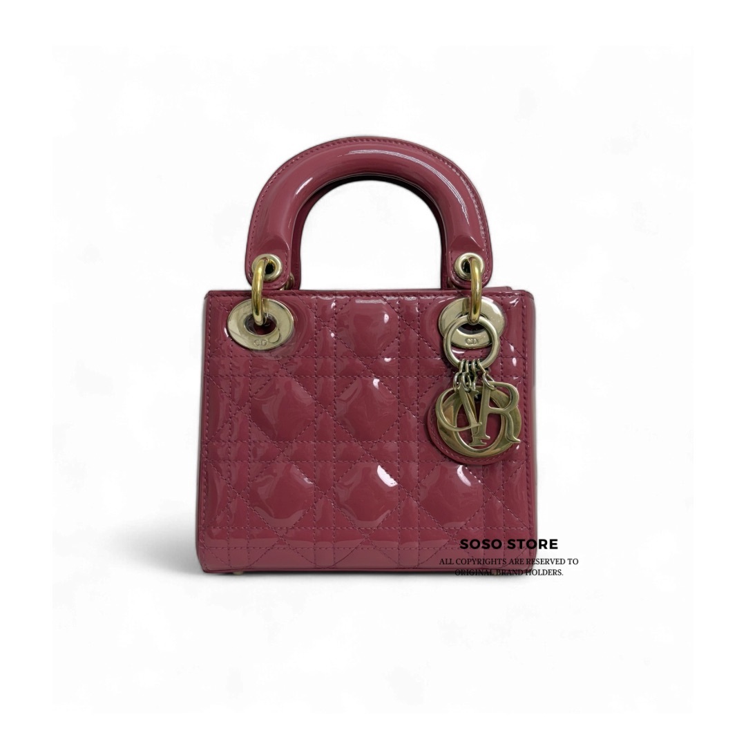 Dior Lady Dior Mini Bag - Mallow Rose / Ghw