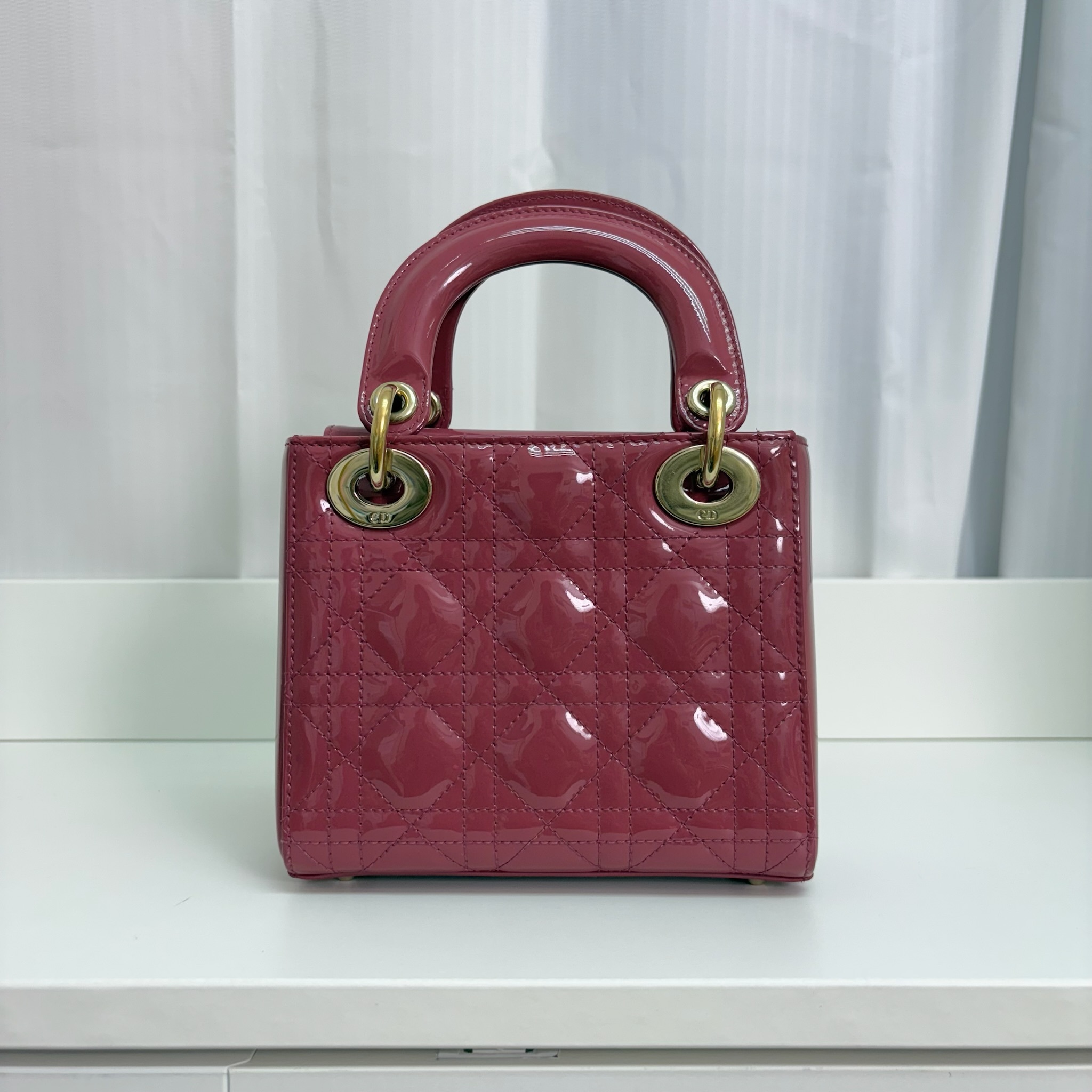 Dior Lady Dior Mini Bag - Mallow Rose / Ghw