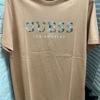 [S] GUESS UNISEX SHORT SLEEVE T-SHIRT,ORANGE, KO2K8445-ORN [FINAL SALE] (SGU638)