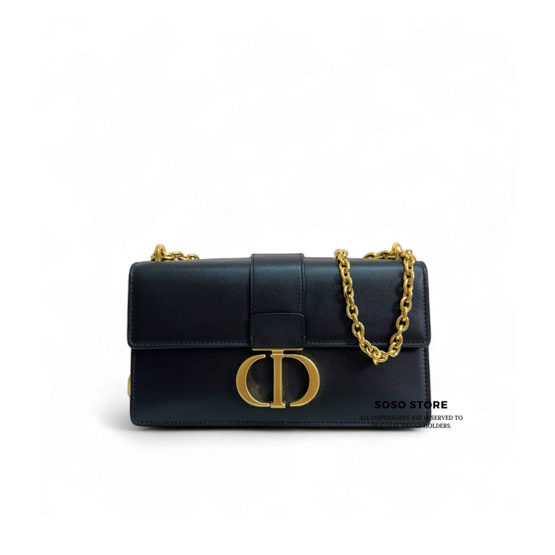 Dior Montaigne 30 Small Bag - Black / Ghw