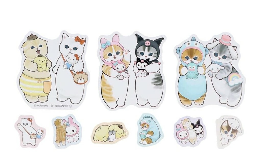 Sanrio Sticker Flakes - Mofusand x Sanrio - Bags