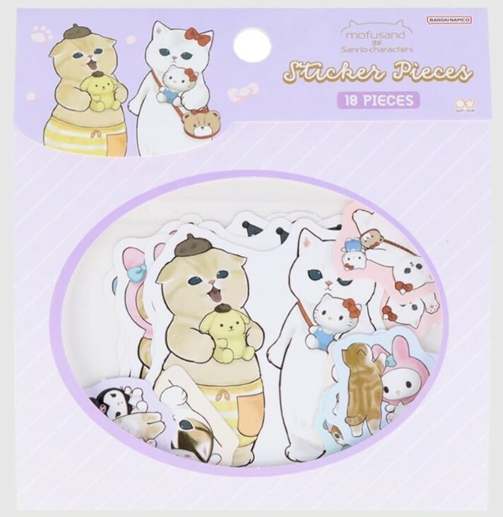 Sanrio Sticker Flakes - Mofusand x Sanrio - Bags