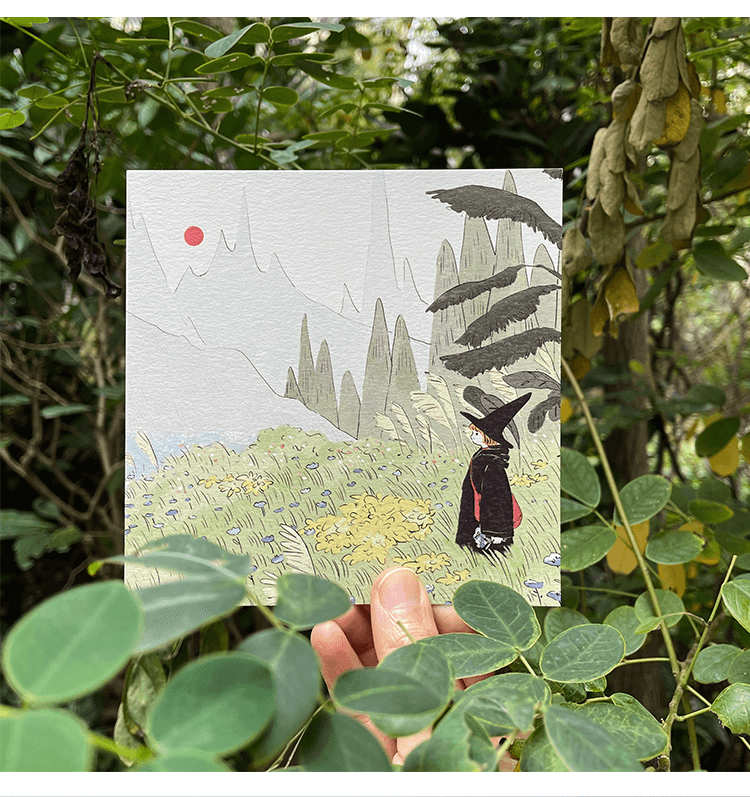 Nekocha Postcard - Tea Party