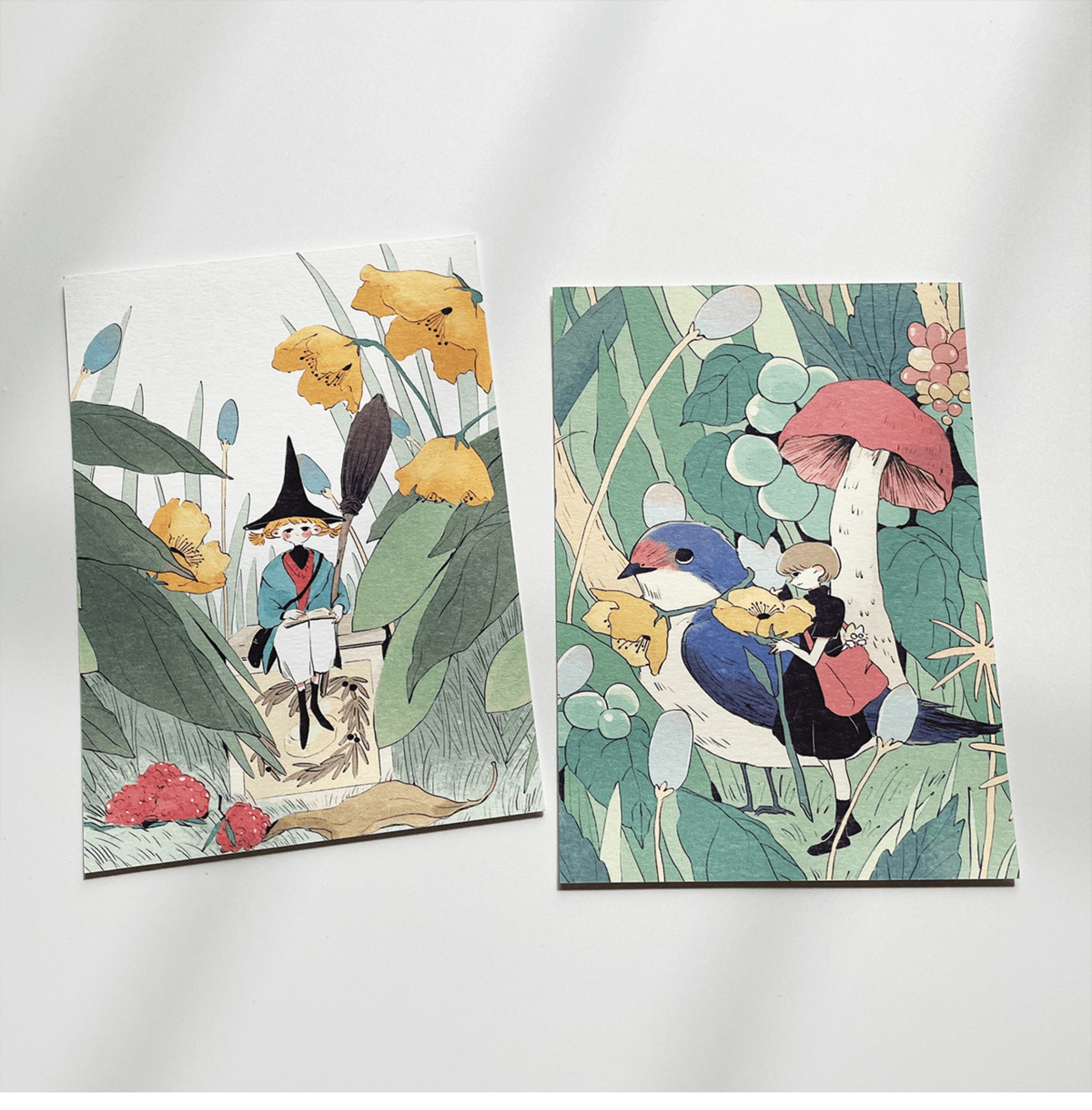 Nekocha Postcard - The Borrower