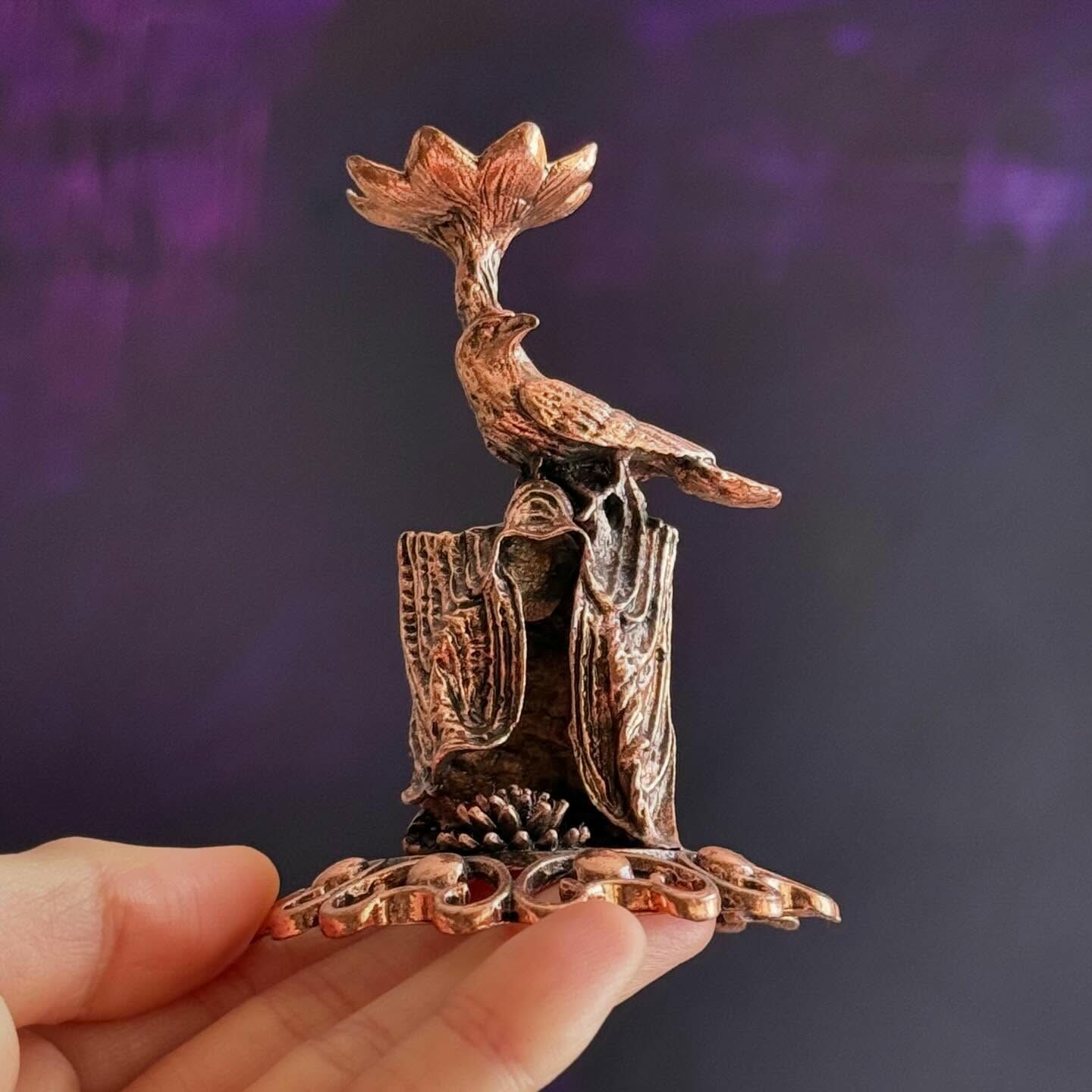 [原石] 水晶球底座 金屬擺件 可放 2-4 公分球