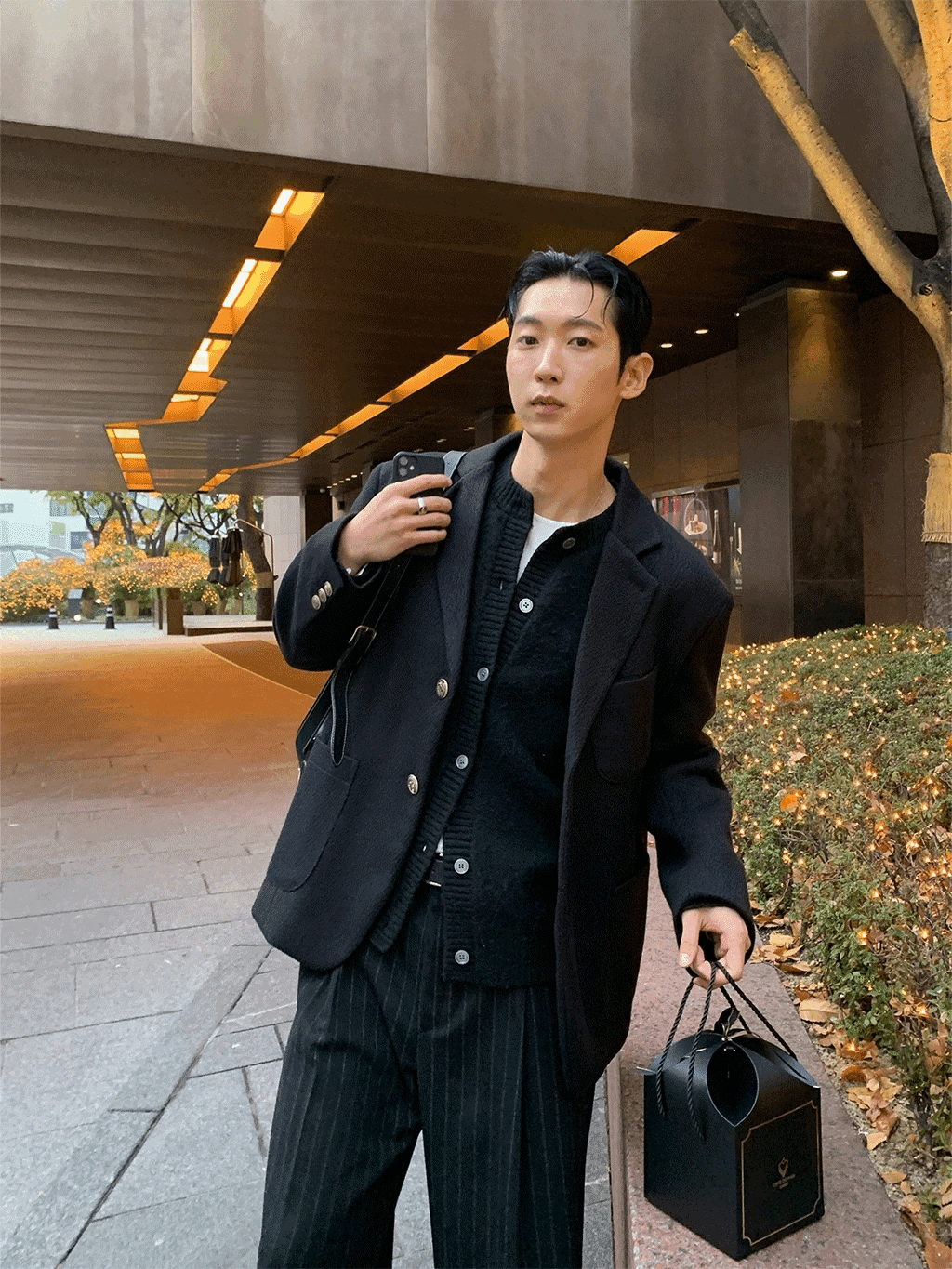 肌理感羊毛西裝外套