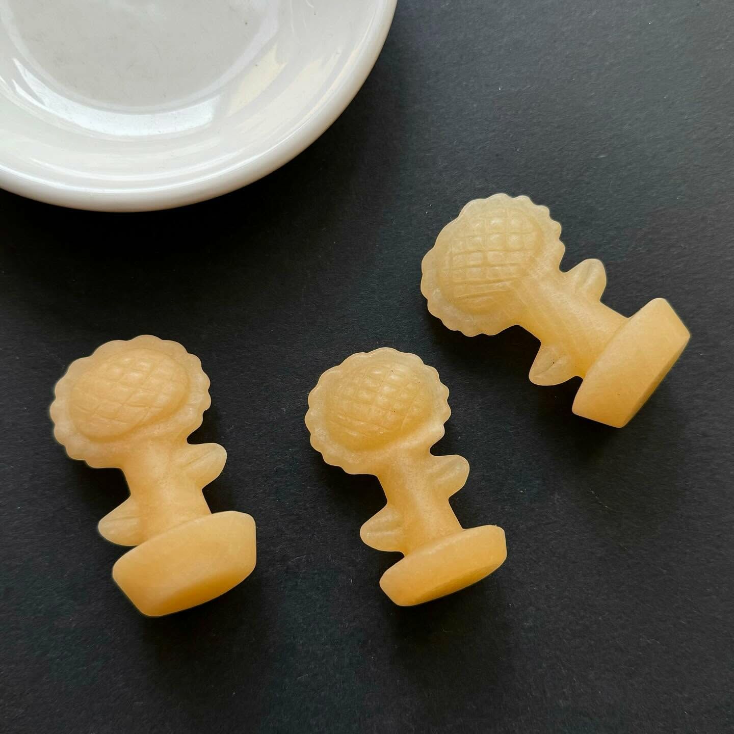 [原石] 芒果方解石 向日葵 水晶擺件