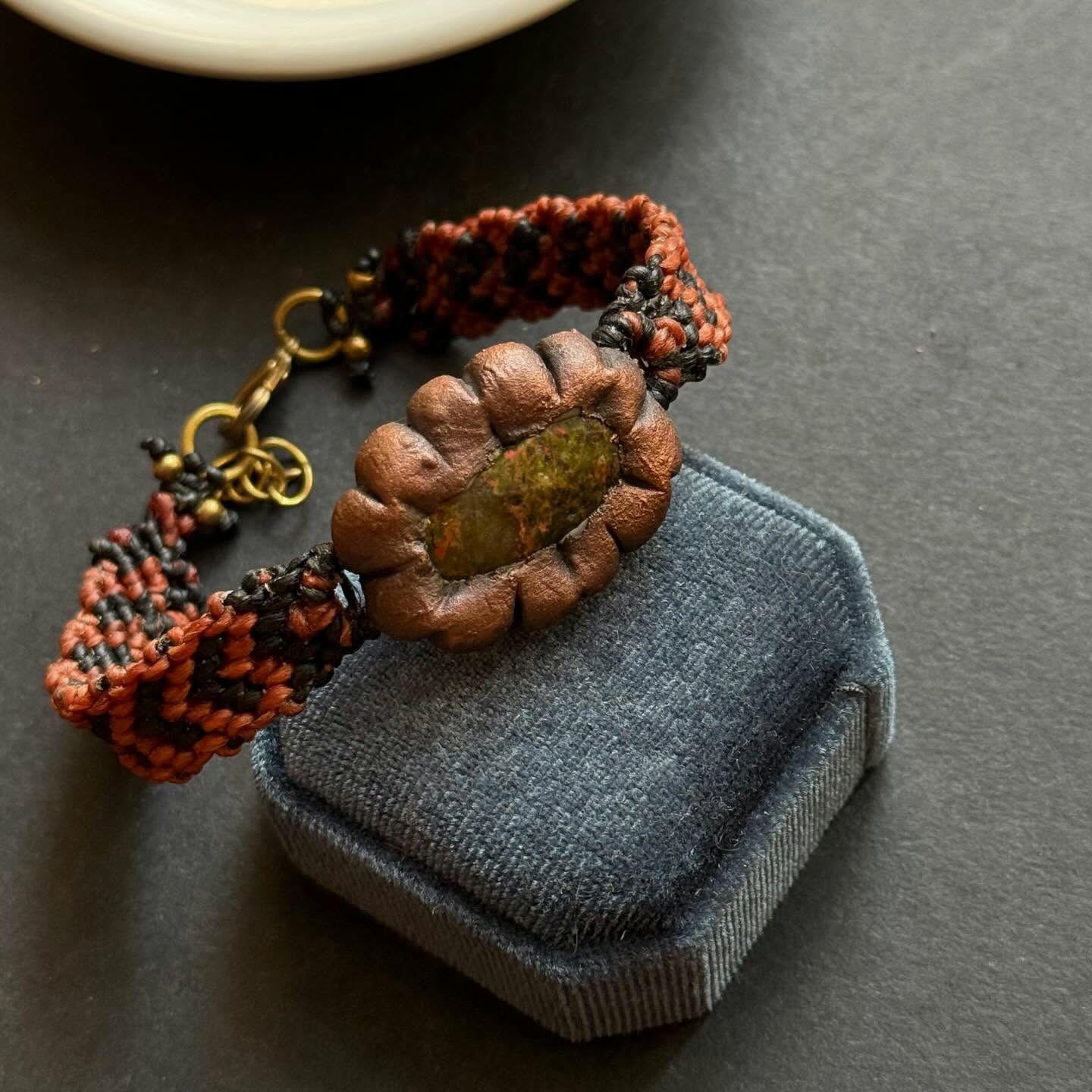 [原石] 花綠寶 蠟線編織手環 設計師原創款