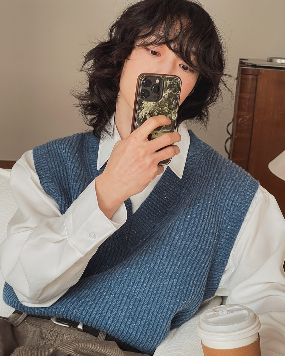 Benny羊毛V領針織背心