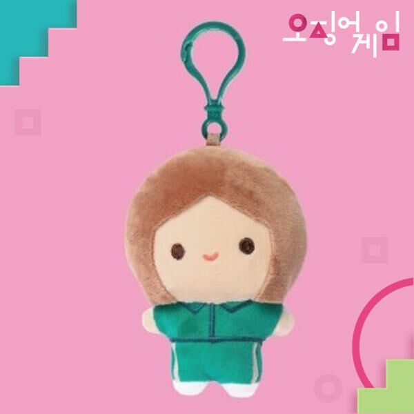 Squid Game 2 Player Woman 8cm Keyring Plush Doll
