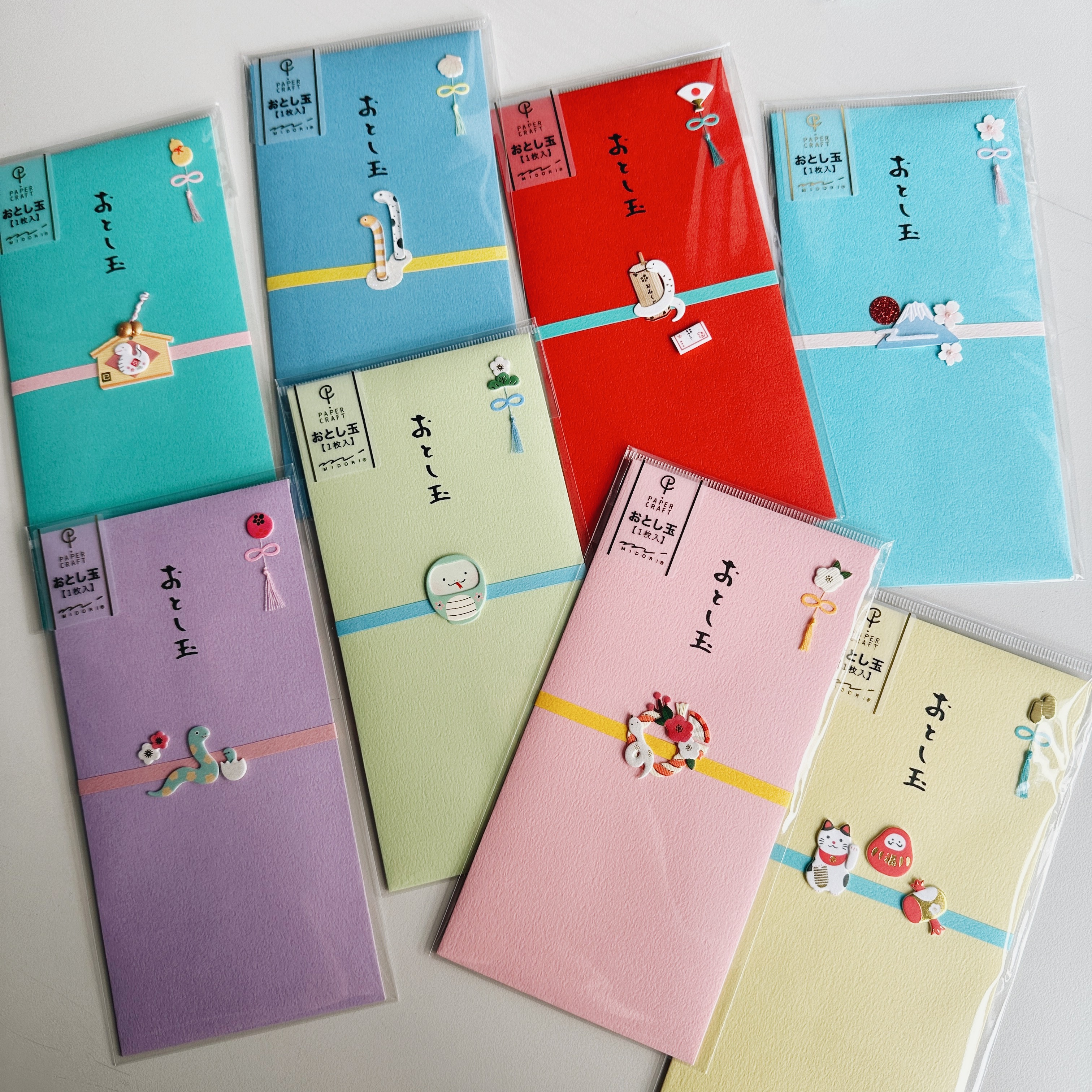 蛇年 御年玉袋 紅包袋｜日本MIDORI