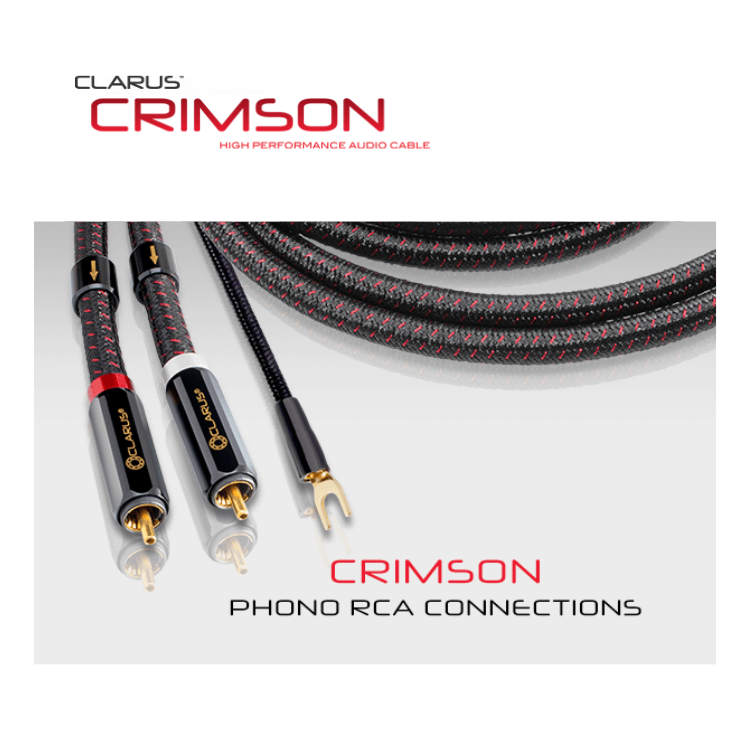 Clarus Crimson Mark II 旗艦單端模擬音頻 Phono RCA 接線 (單結晶超純銅/PC-OCC) (1對)