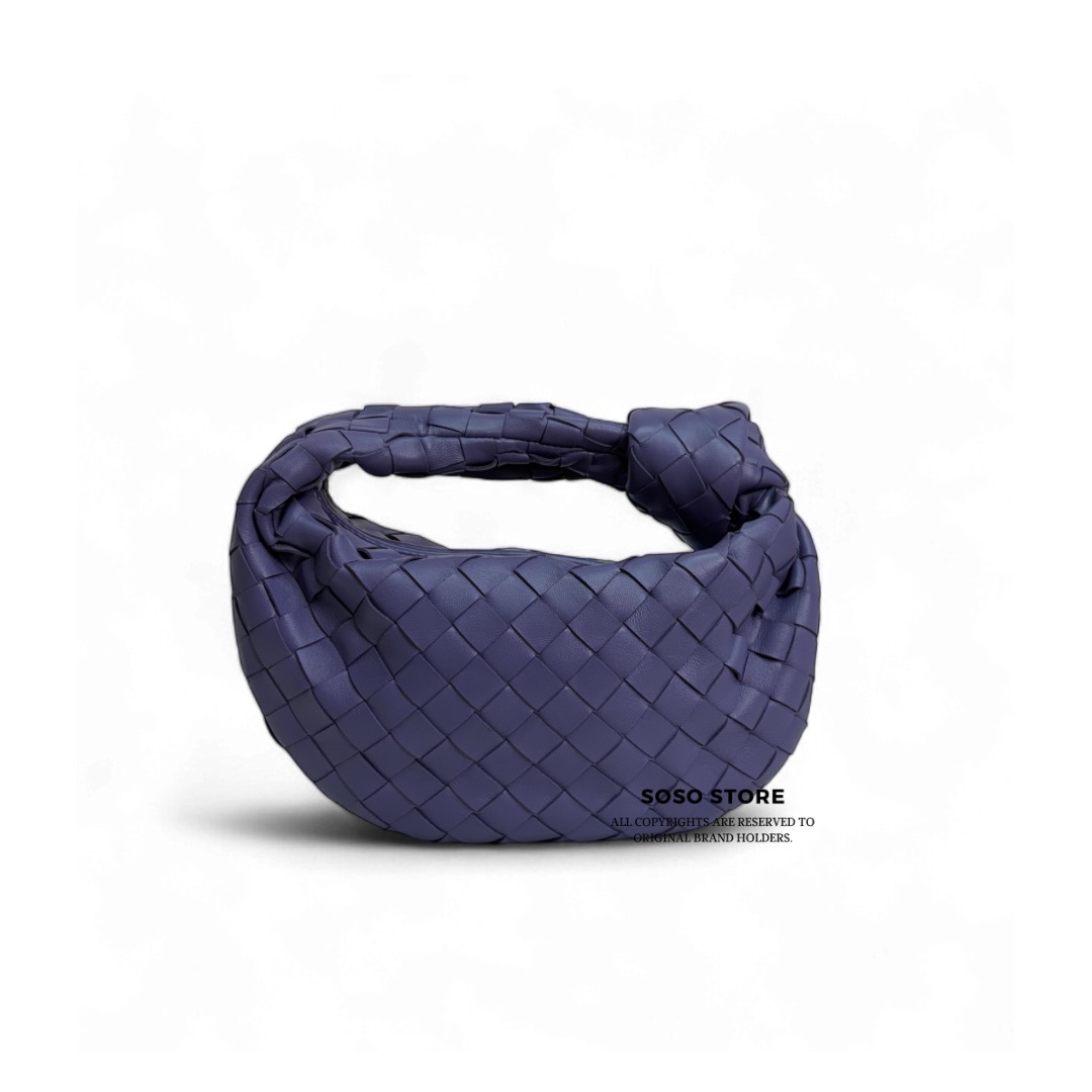 BV Mini Intrecciato Jodie Handbag - Purple  / Ghw