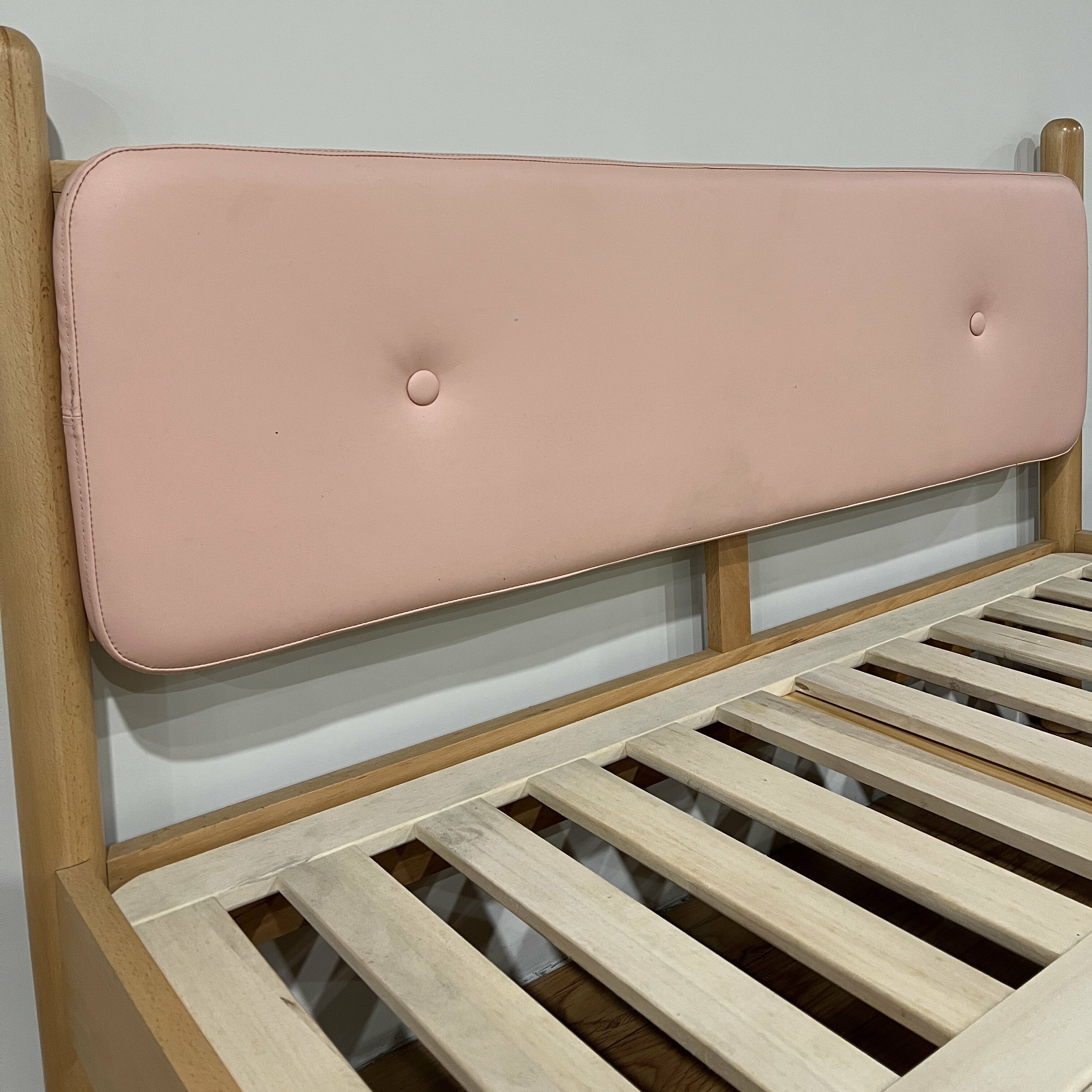 ✨展示特惠出清✨ 艾勒實木兒童床架粉色款 AL-H5014