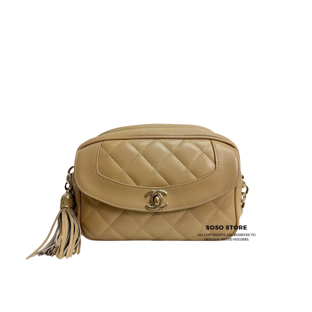 Chanel Coco Vintage Camera Case - Brown / Ghw