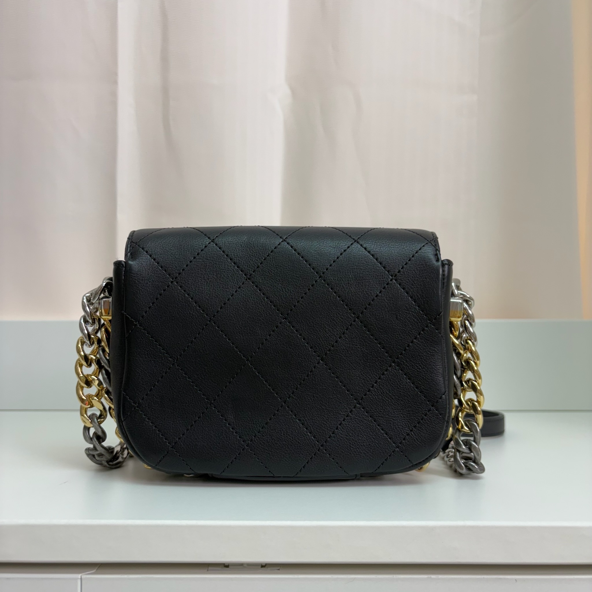 Chanel Precious Union Flap Bag - Black / Ghw & Shw