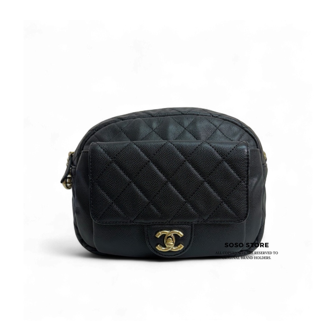 Chanel Coco Vantage Camera Bag - Black / Ghw