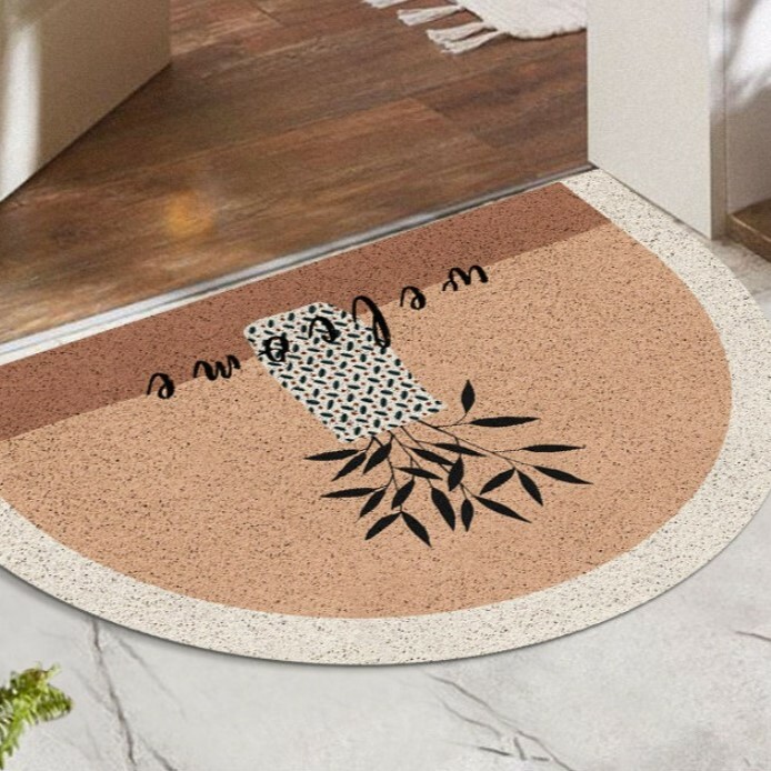 《5466》北歐花卉入口門地墊(絲圈)