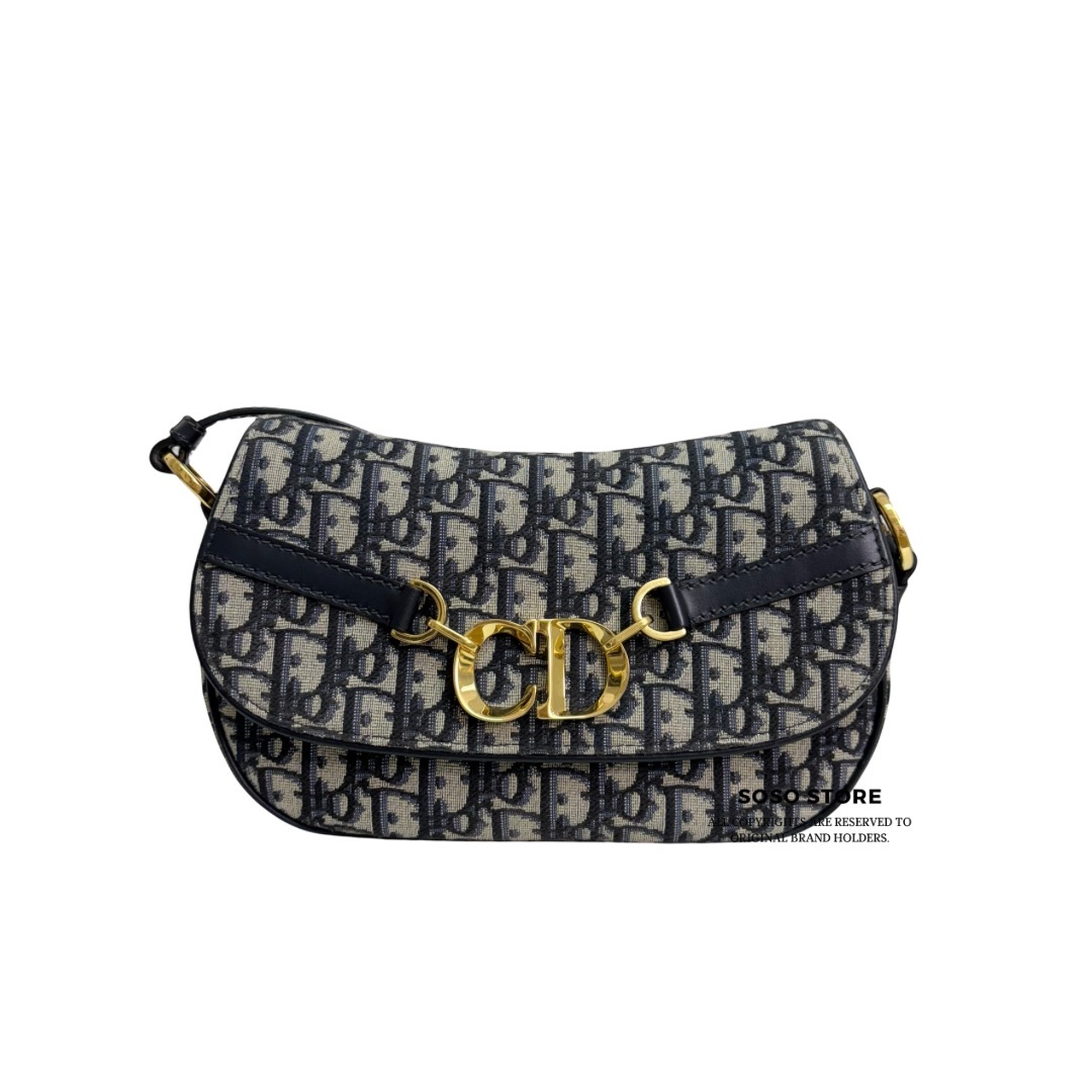 Dior CD Becase Bag - Blue / Ghw