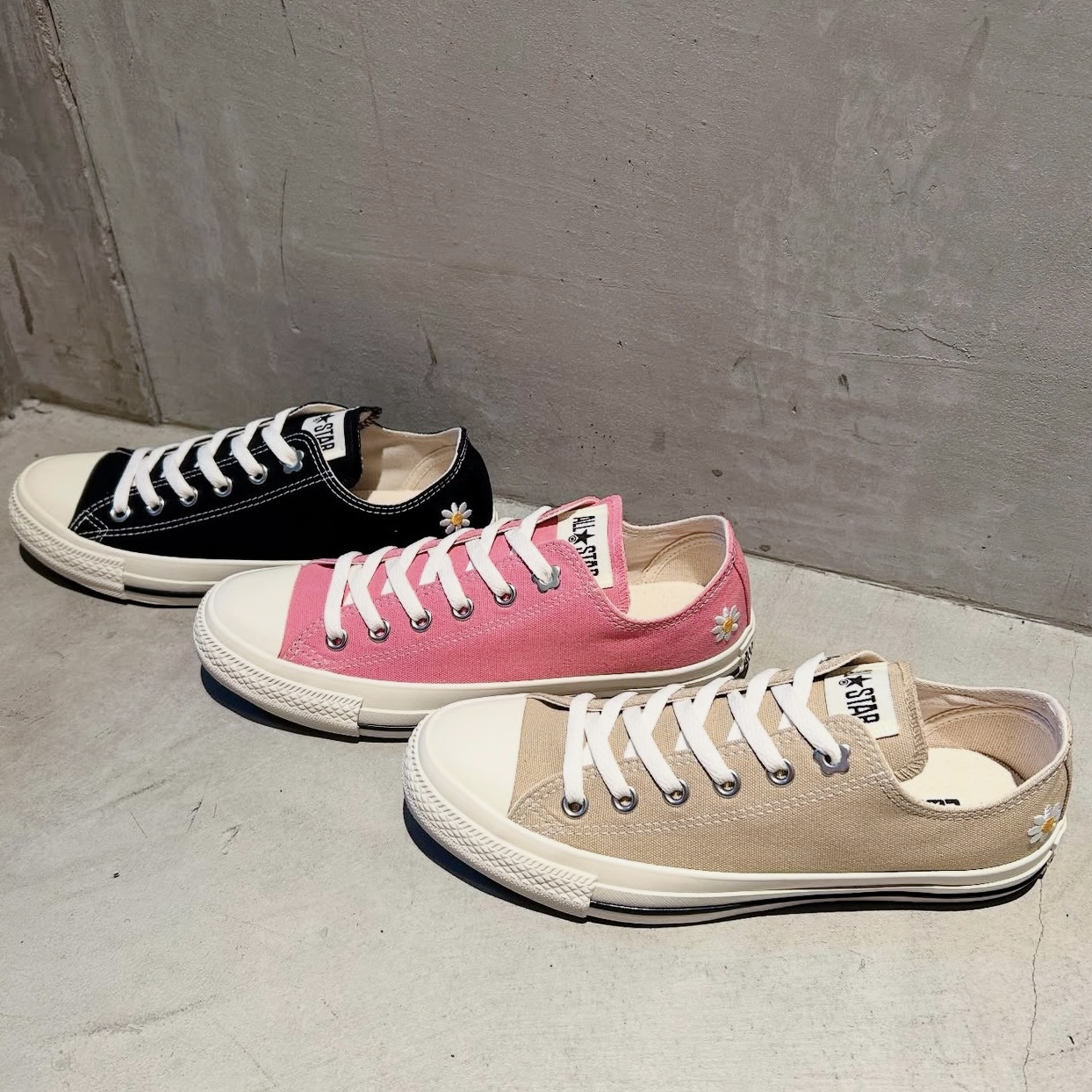 ┊converse 可愛刺繡小花 3色