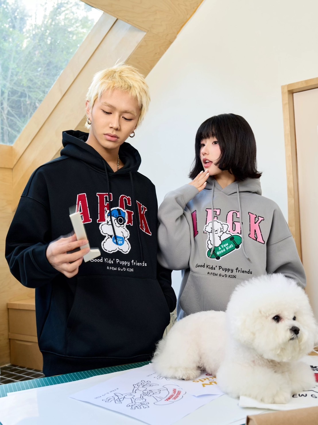 AFGK x Tombonia 運動滑板小狗帽T A FEW GOOD KIDS