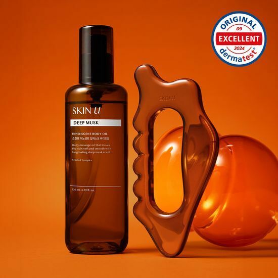 《Olive young連線》Skin U Innocent Deep Musk Body Oil 130ml送按摩儀