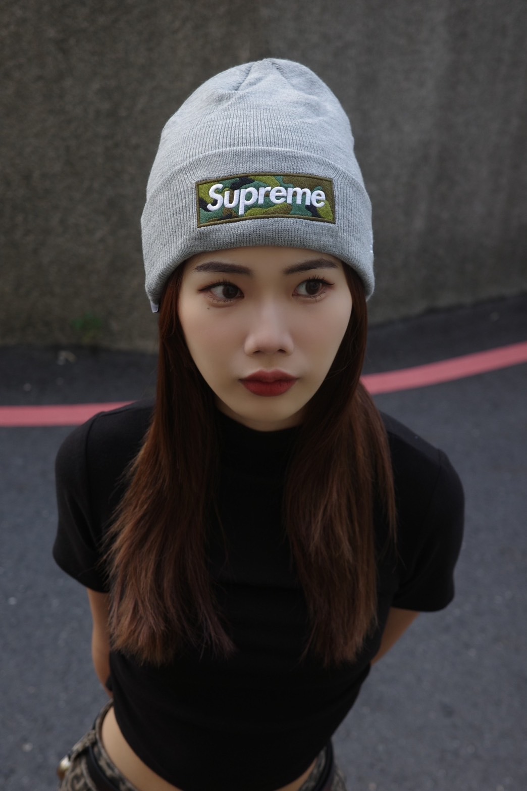 supreme x new era box logo beanie 毛帽