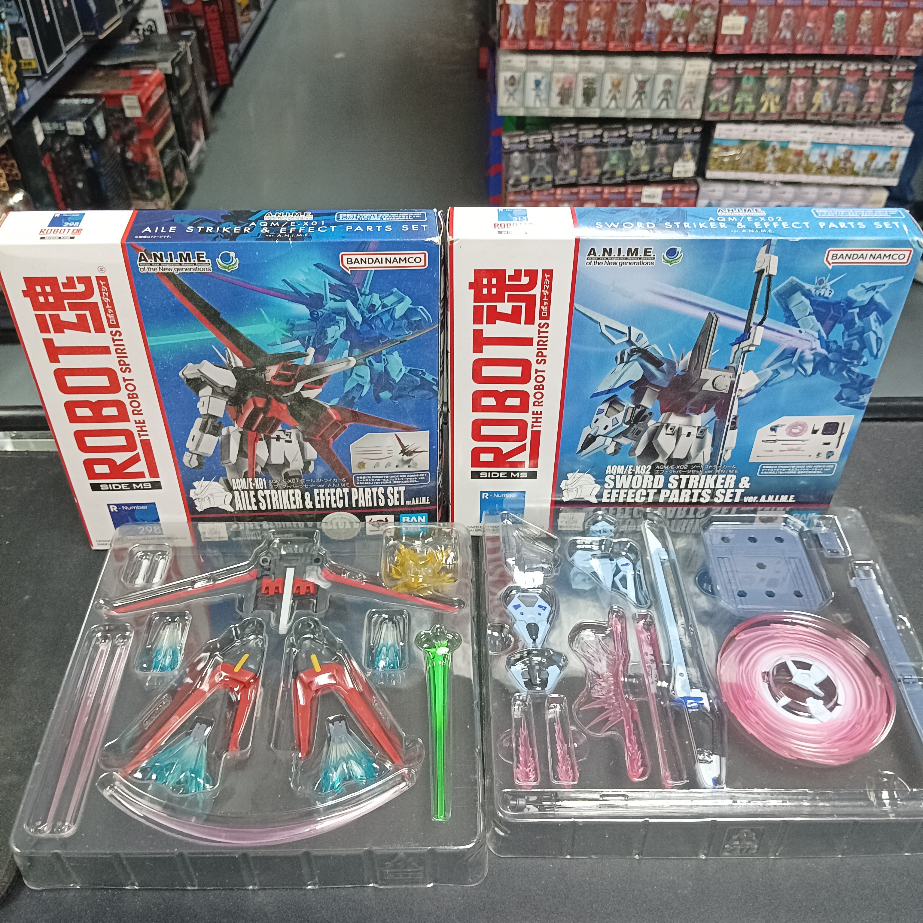 寄賣-GUNDAM-R魂 Strike Gundam Ver Anime 連空劍炮 一套 4盒