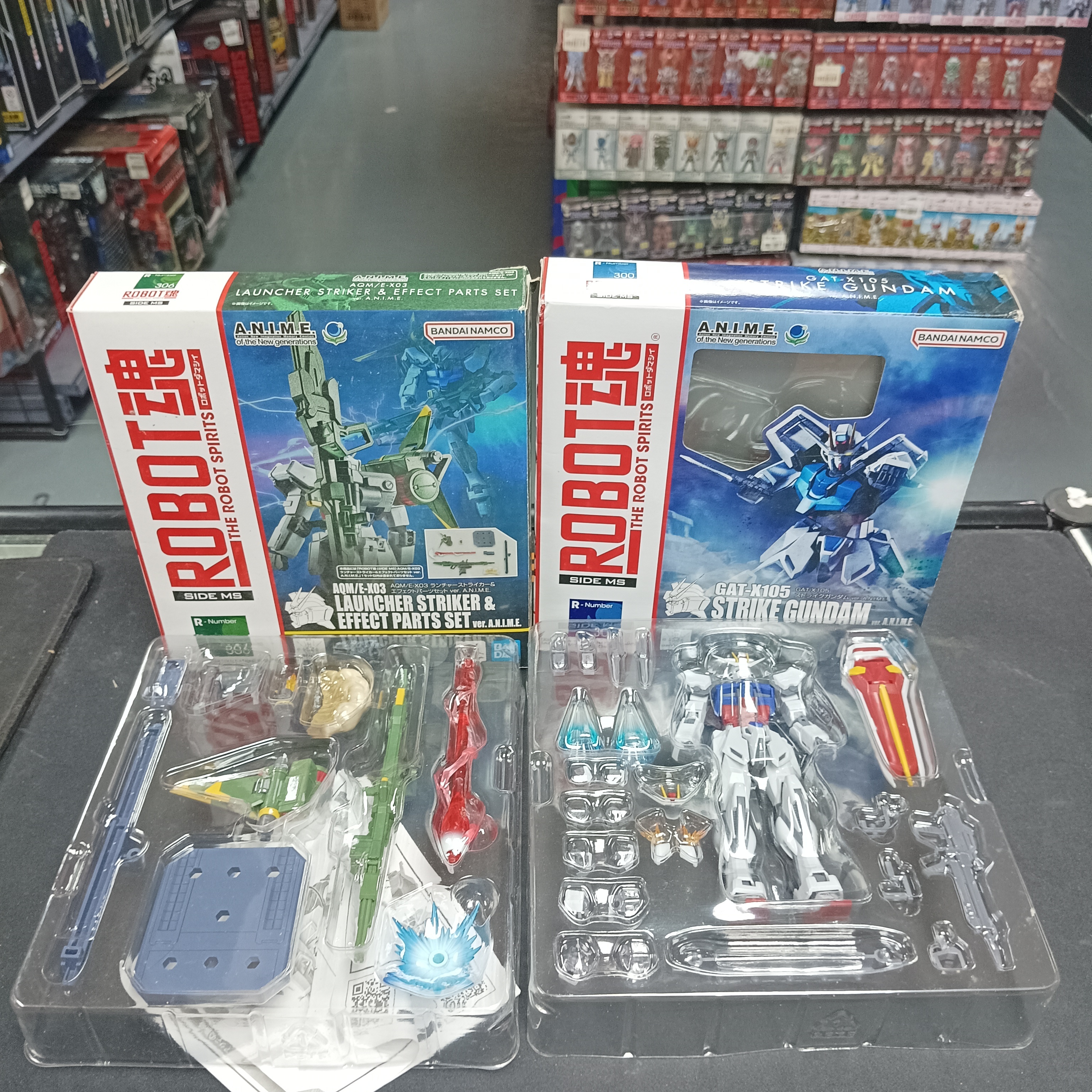 寄賣-GUNDAM-R魂 Strike Gundam Ver Anime 連空劍炮 一套 4盒