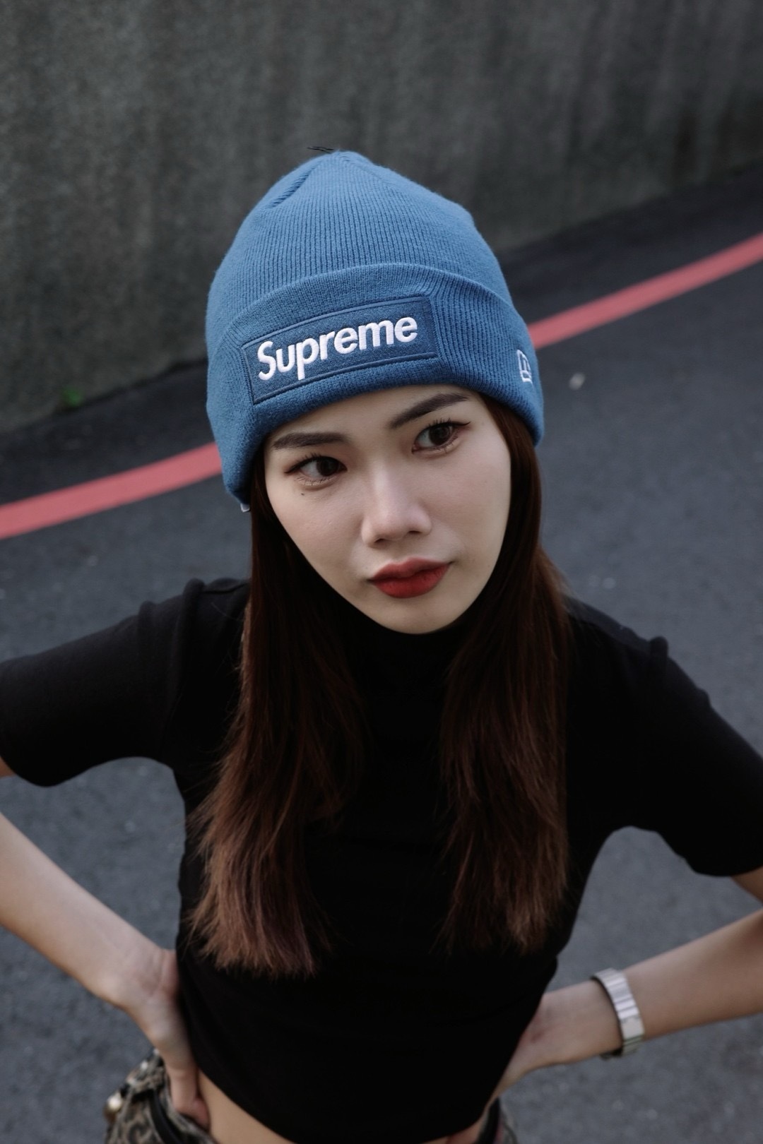supreme x new era box logo beanie 毛帽