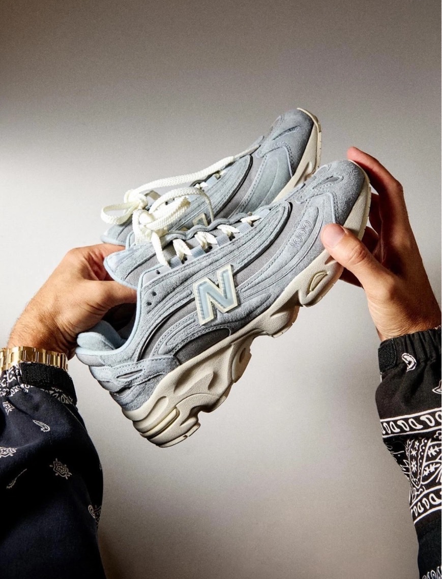 Kith x New Balance NB 1000 復古 麂皮 奶油砂灰 淺藍 灰藍 聯名 慢跑鞋 M1000KQ