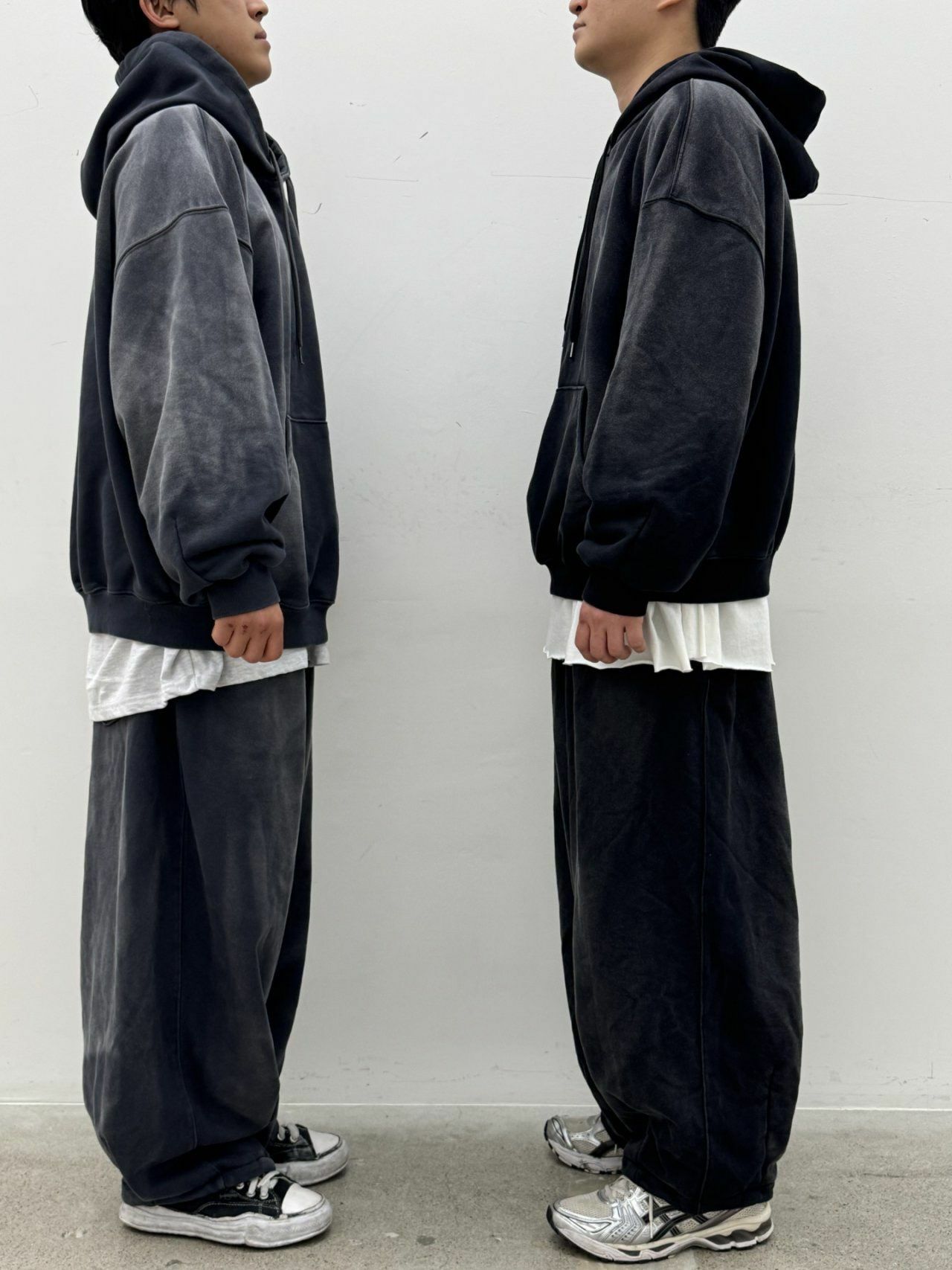 仿污可束腳鬆身運動褲 FARMERS-055P