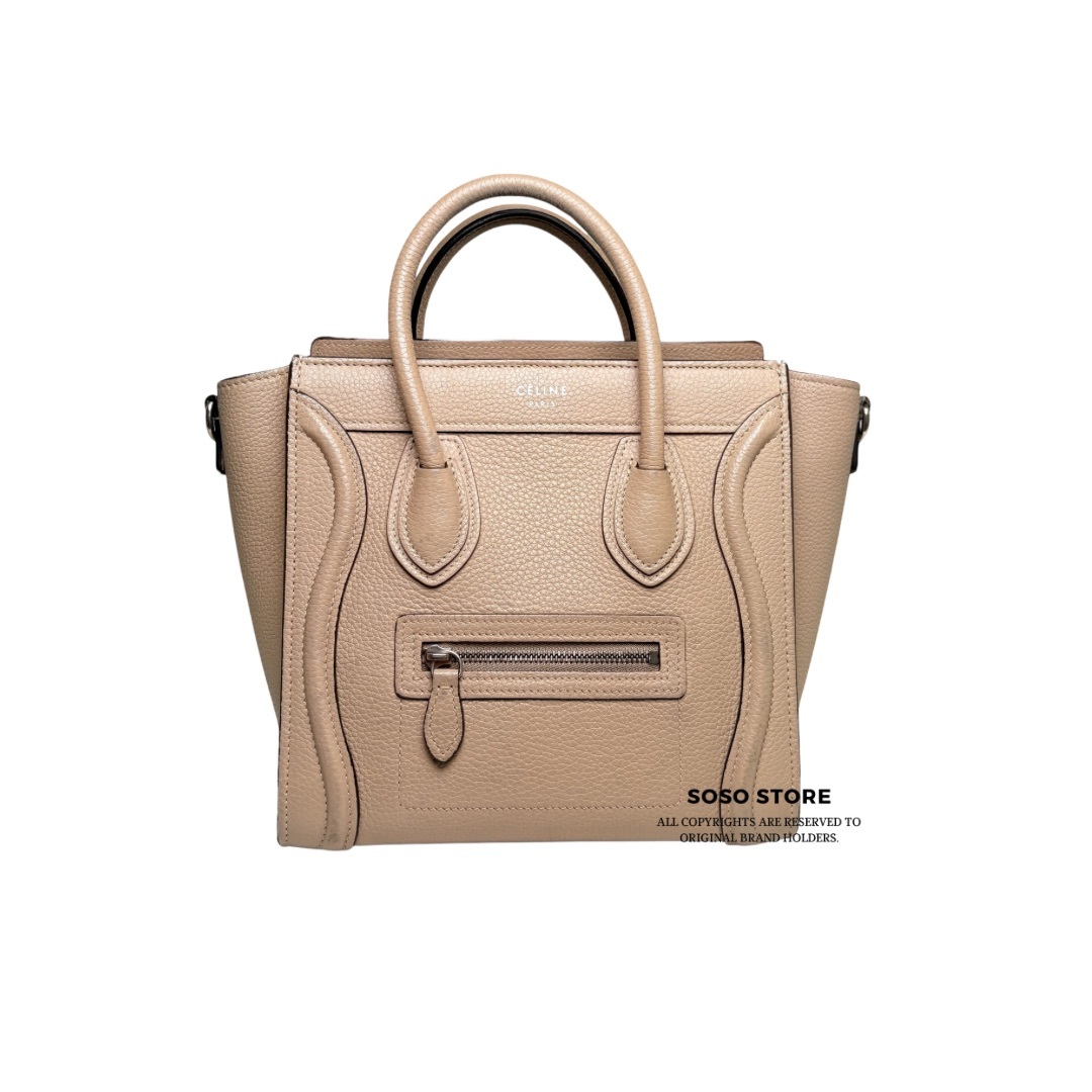 Celine Nano Luggage - Taupe / Silver