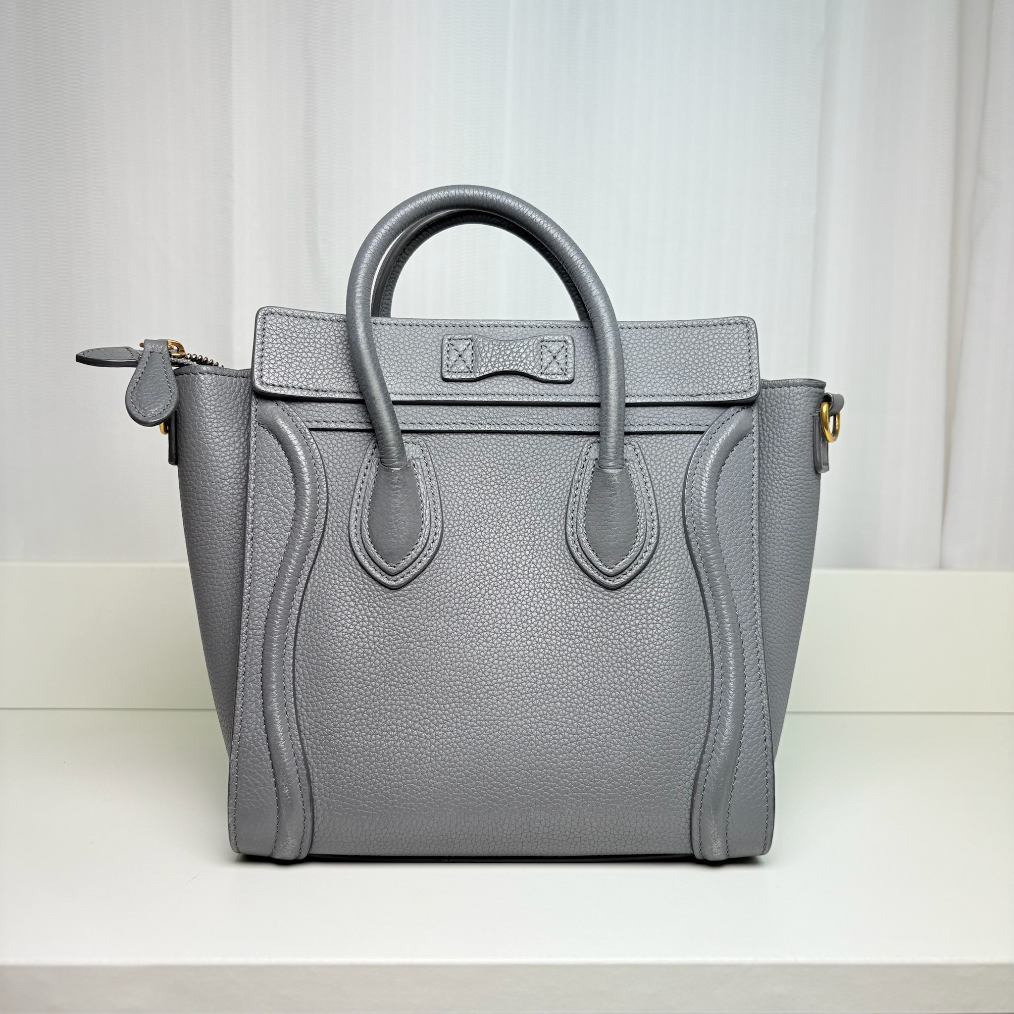 Celine Nano Luggage Bag - Grey / Ghw