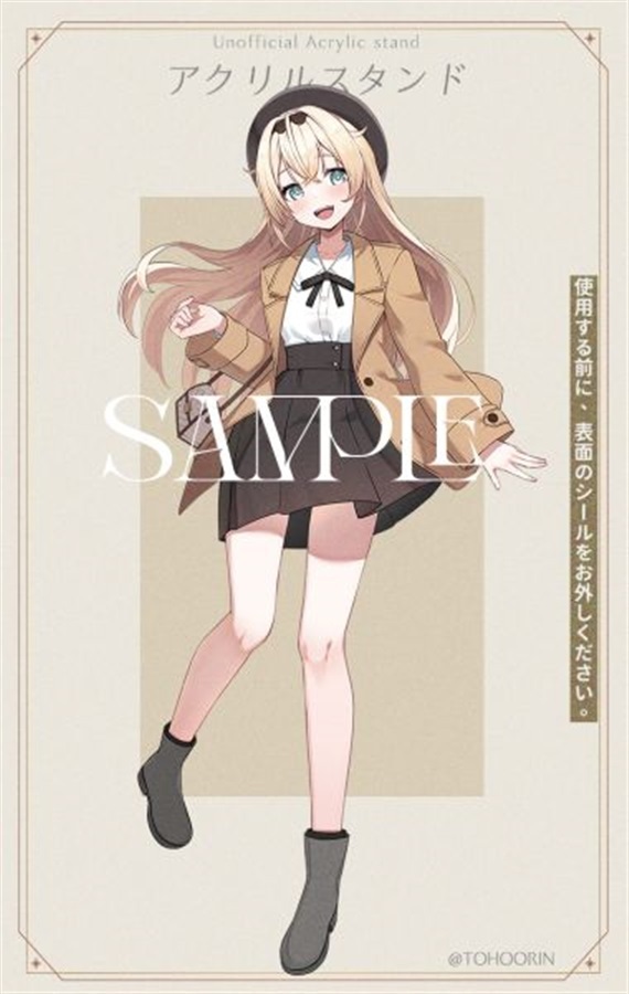 C105「同人代購」「Melonbooks代購」TOHOORIN - 「風真いろは」デート18CMアクリルスタンド 立牌