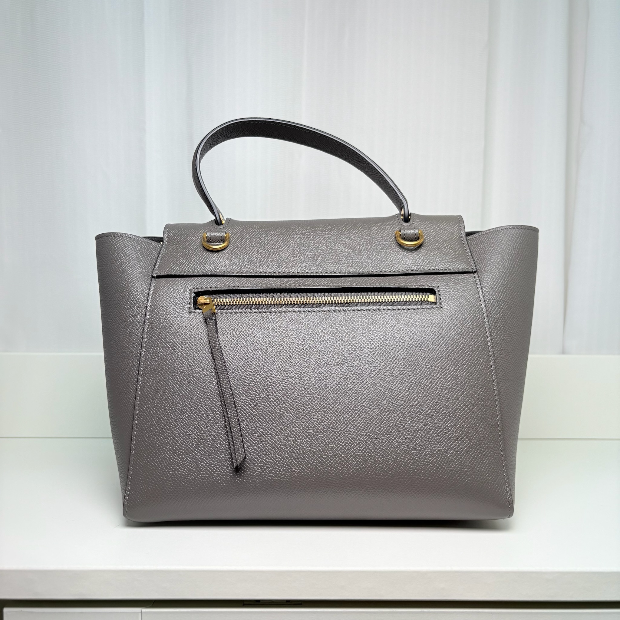 Celine Mirco Belt Bag - Grey / Ghw