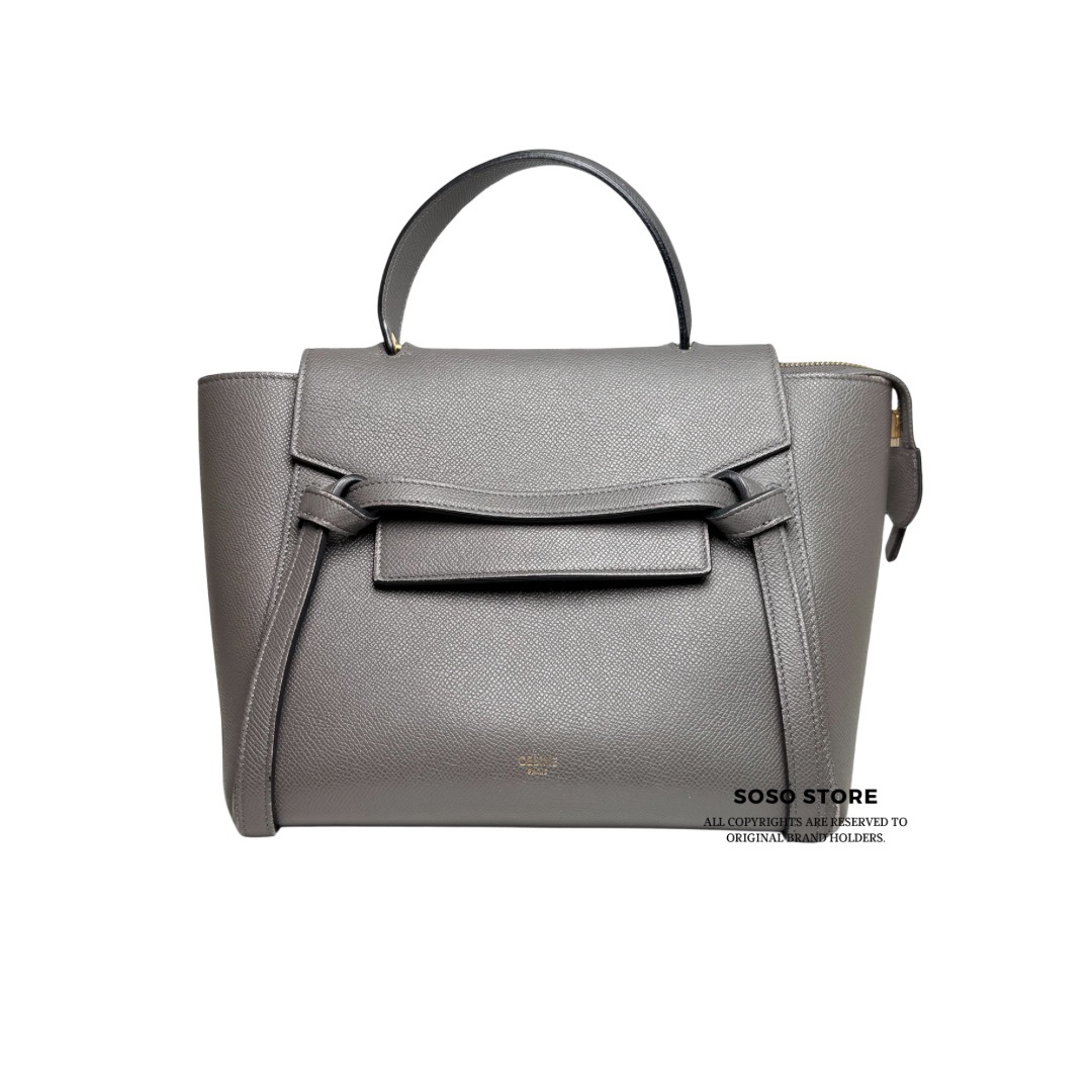 Celine Micro Belt Bag - Grey / Ghw