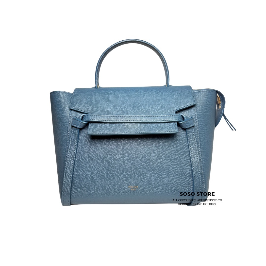 Celine Micro Belt bag - Blue / Ghw