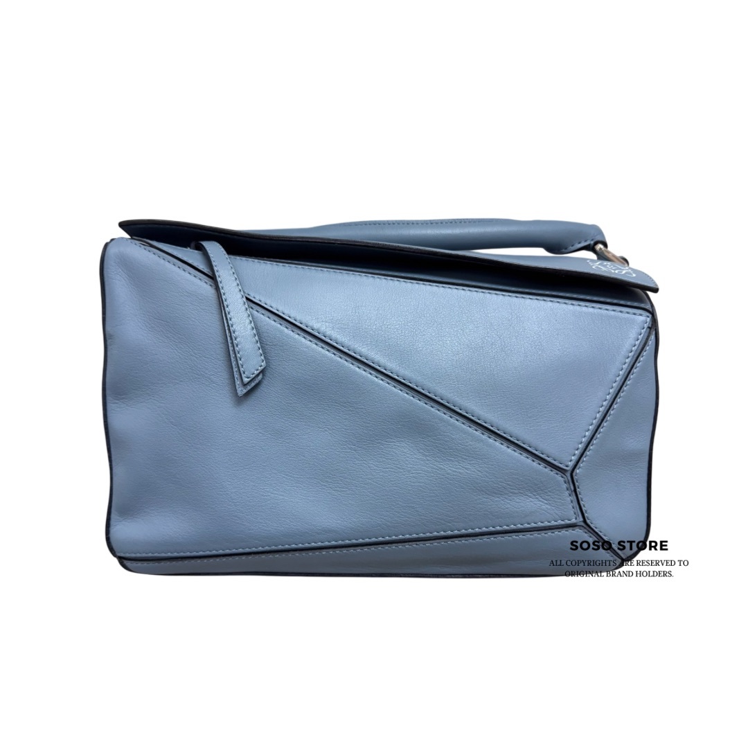 Loewe Puzzle Medium Bag - Blue / Shw