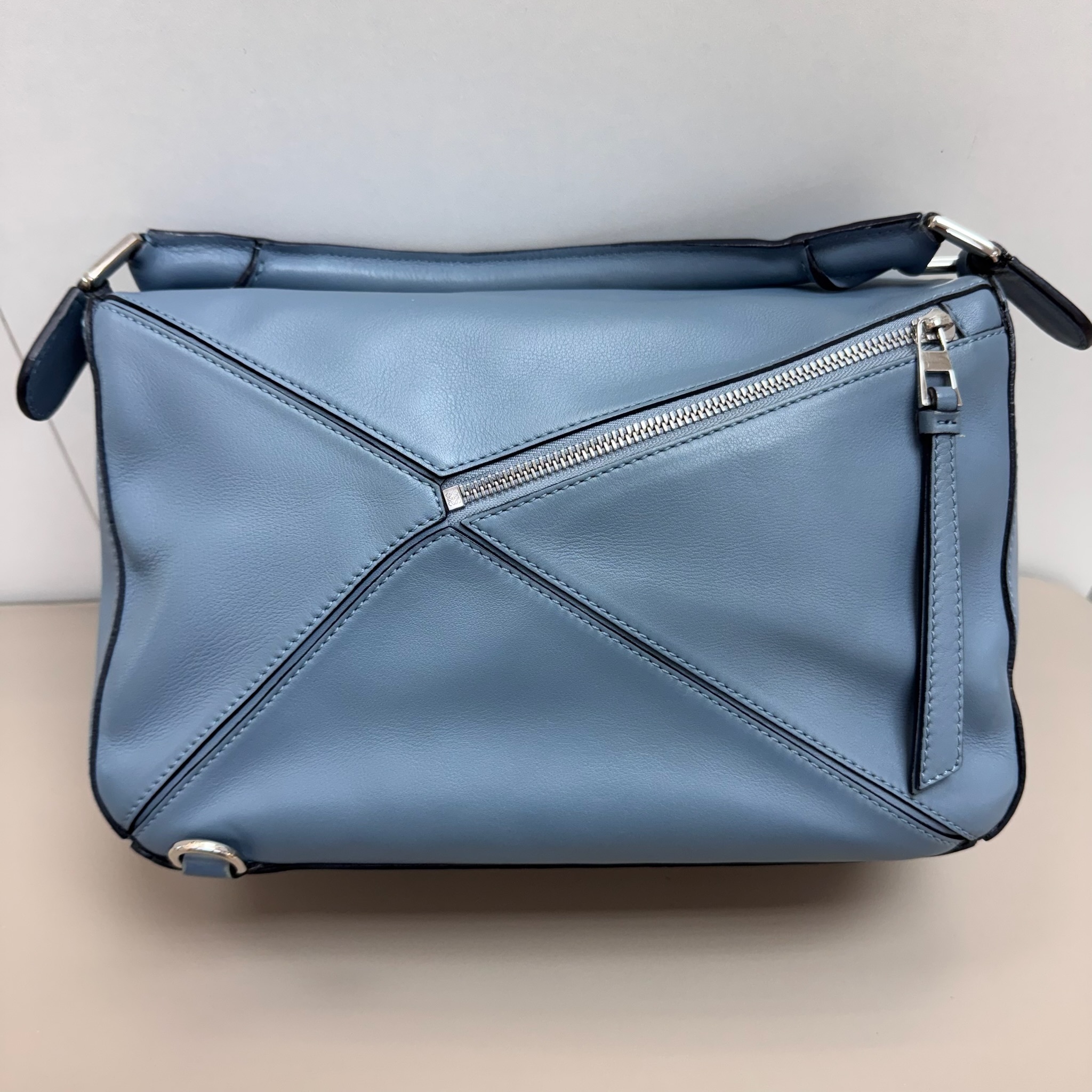 Loewe Puzzle Medium Bag - Blue / Shw