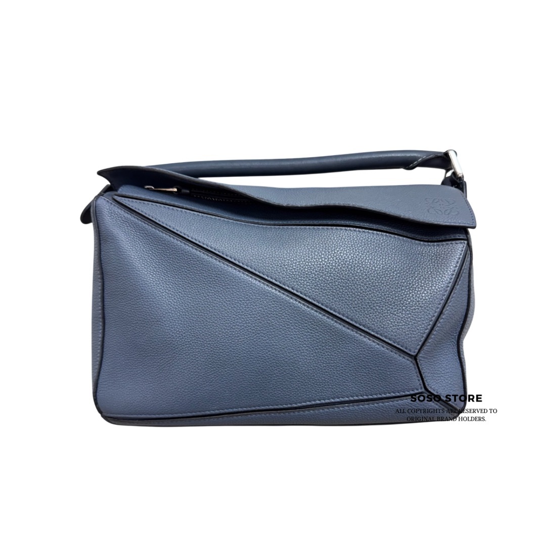 Loewe Puzzle Medium Bag - Blue / Shw