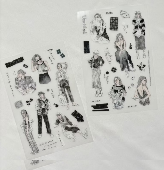 Pion．Black 轉印貼紙