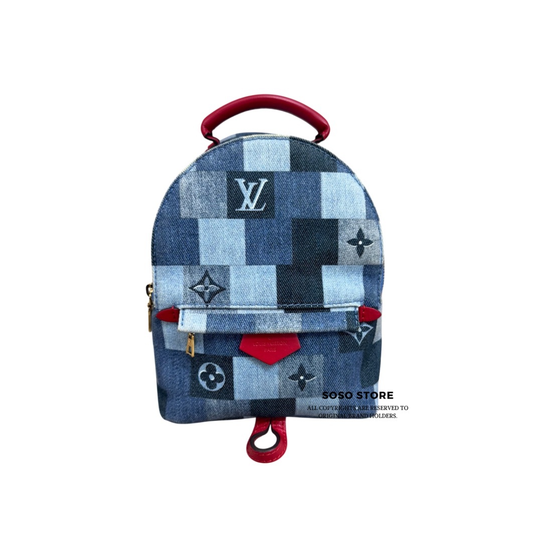 LV Palm Springs Mini Backpack - Denim / Ghw