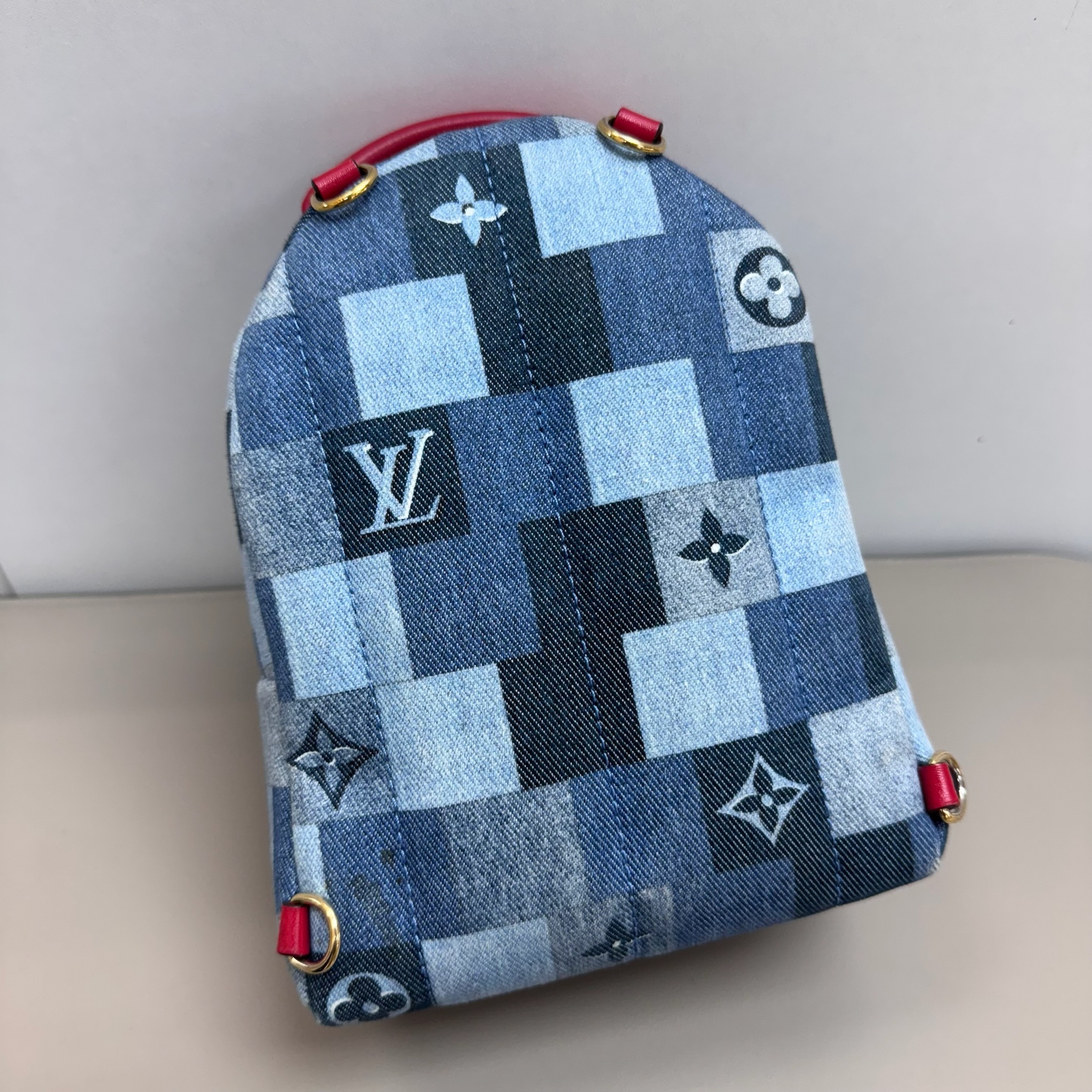 LV Palm Springs Mini Backpack - Denim / Ghw