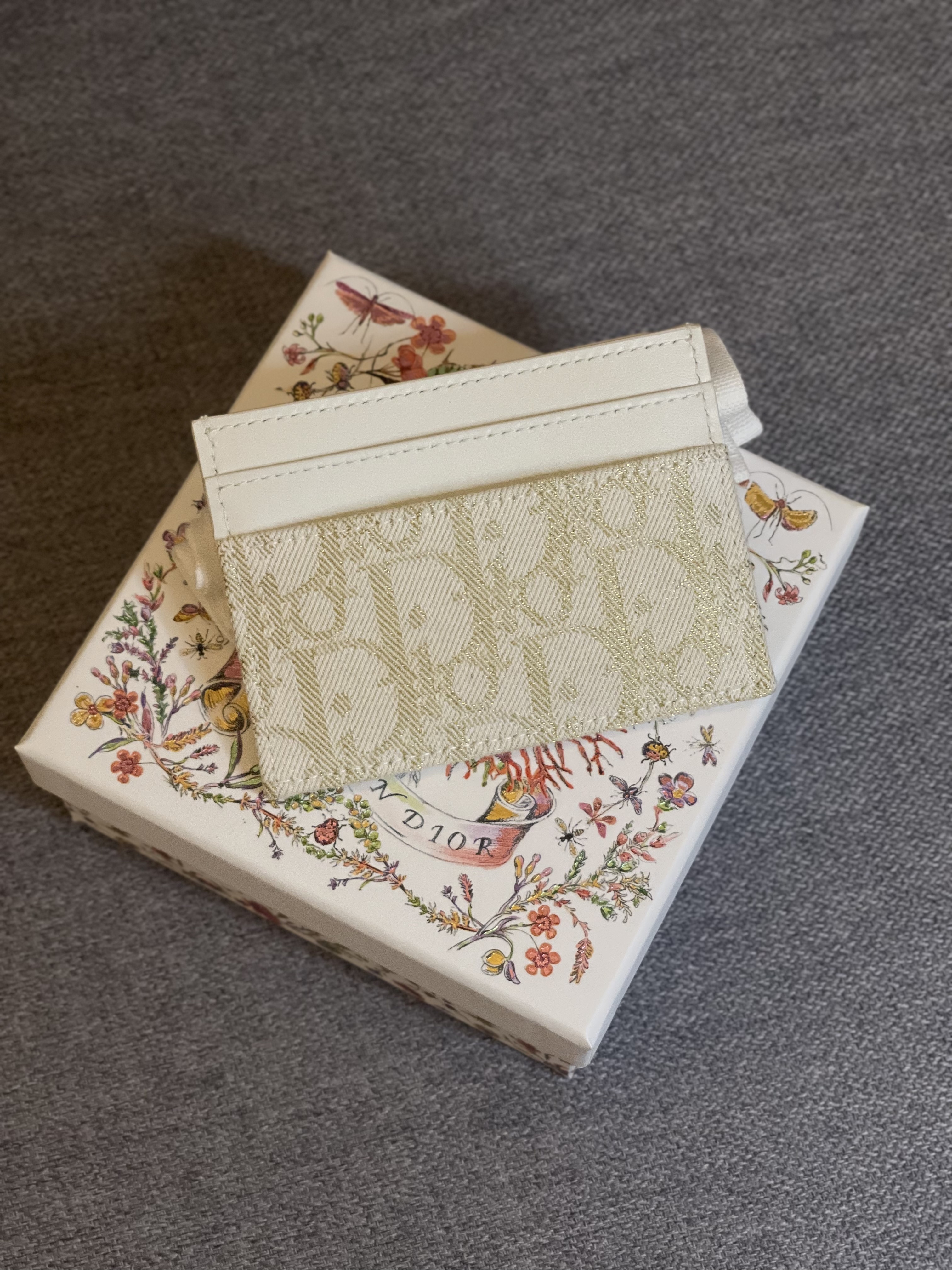 Dior 30 Montaigne Small Canvas Card Case