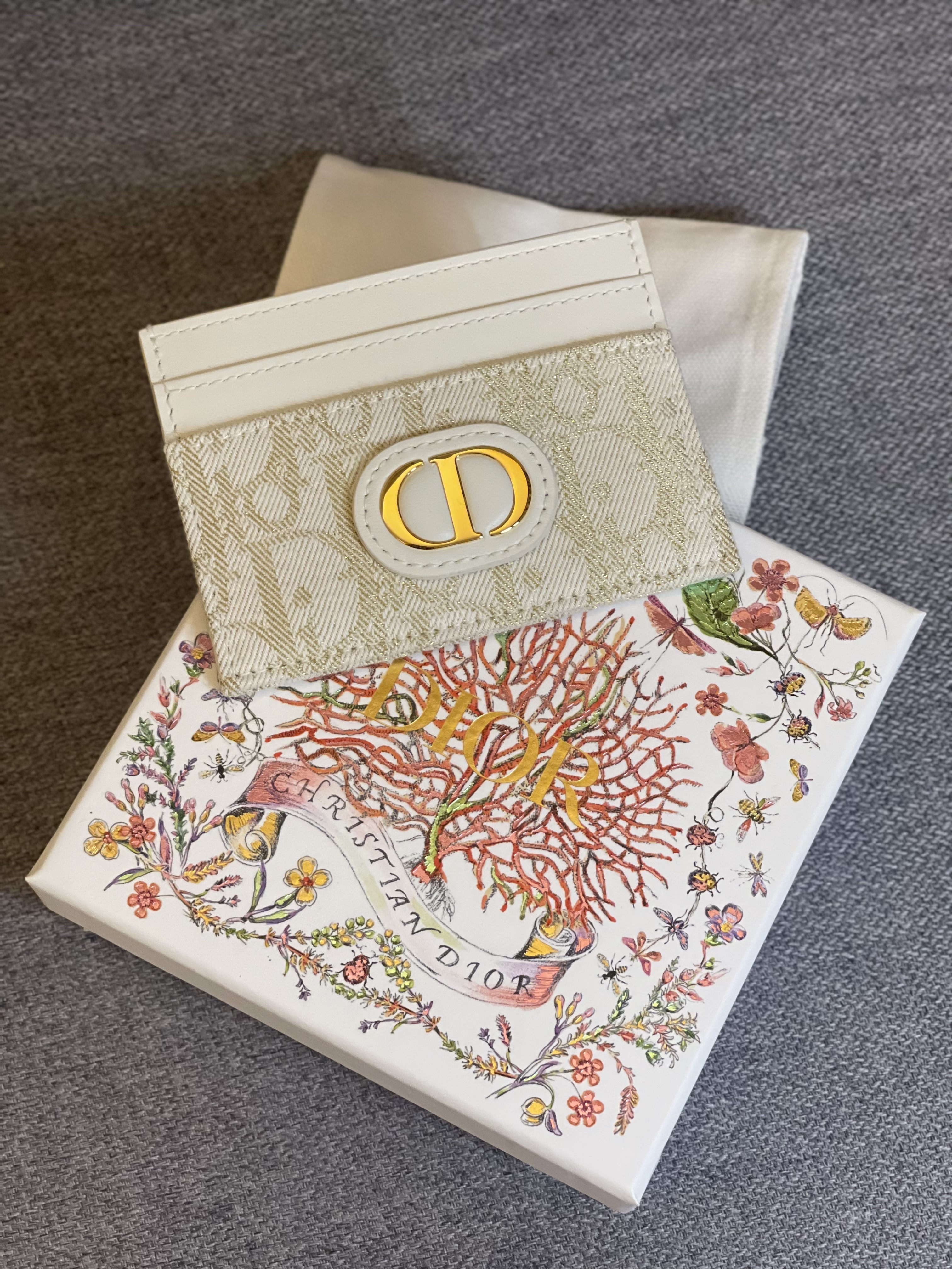 Dior 30 Montaigne Small Canvas Card Case