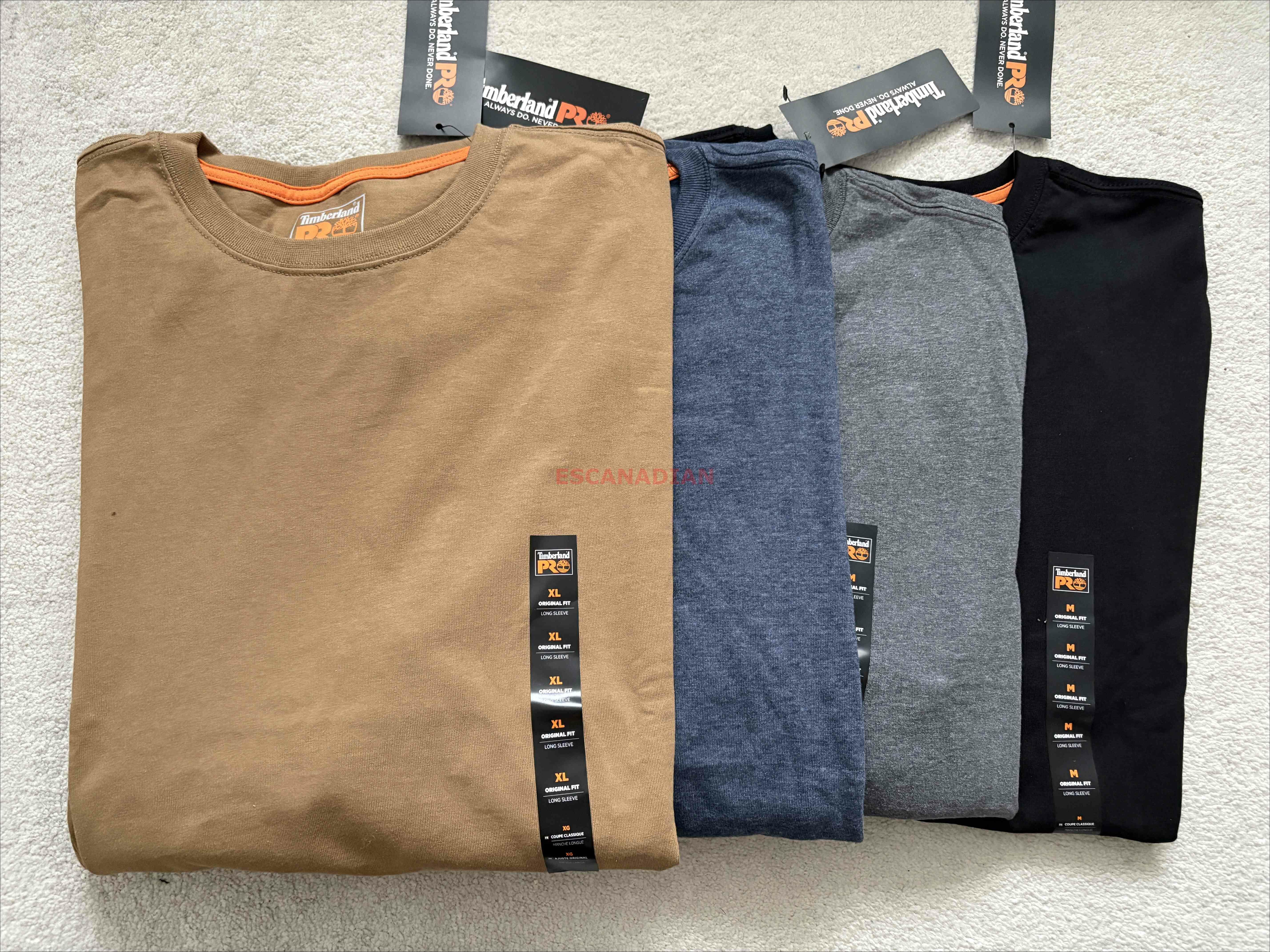 Timberland 大人 Pro系列 工裝 硬挺 經典 手臂字樣 長TEE (4色)