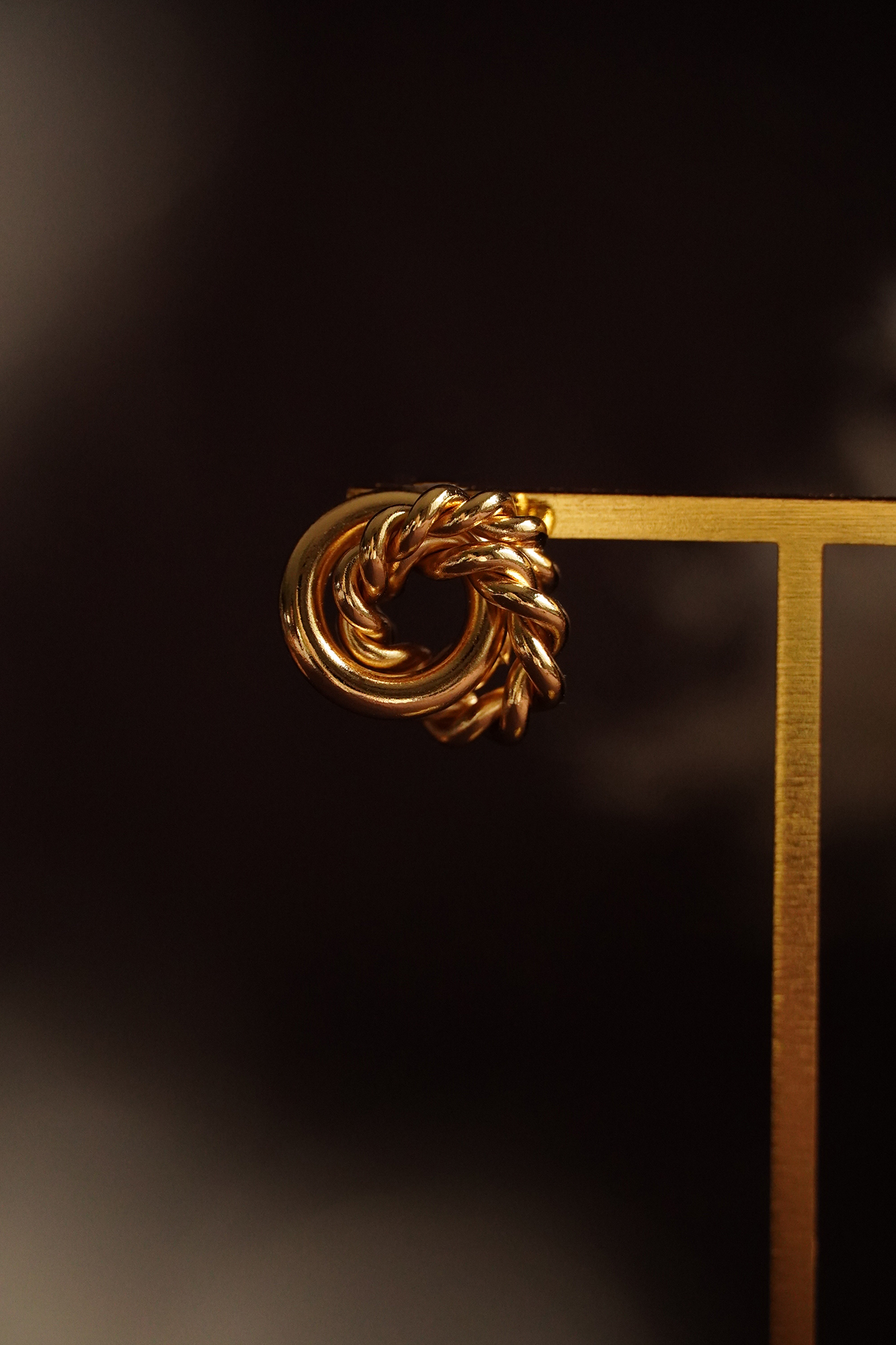 黃銅飾品,黃銅,18kgp,氣質,鍍18k金,簡約,耳環